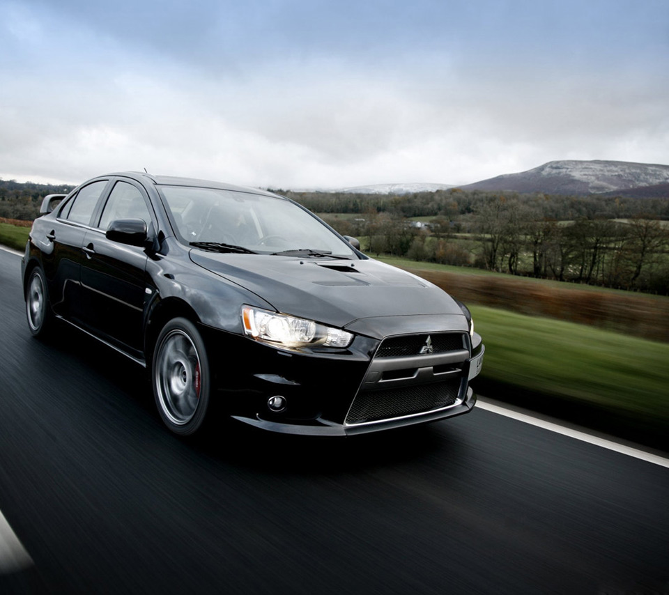 Black Mitsubishi Lancer Wallpaper