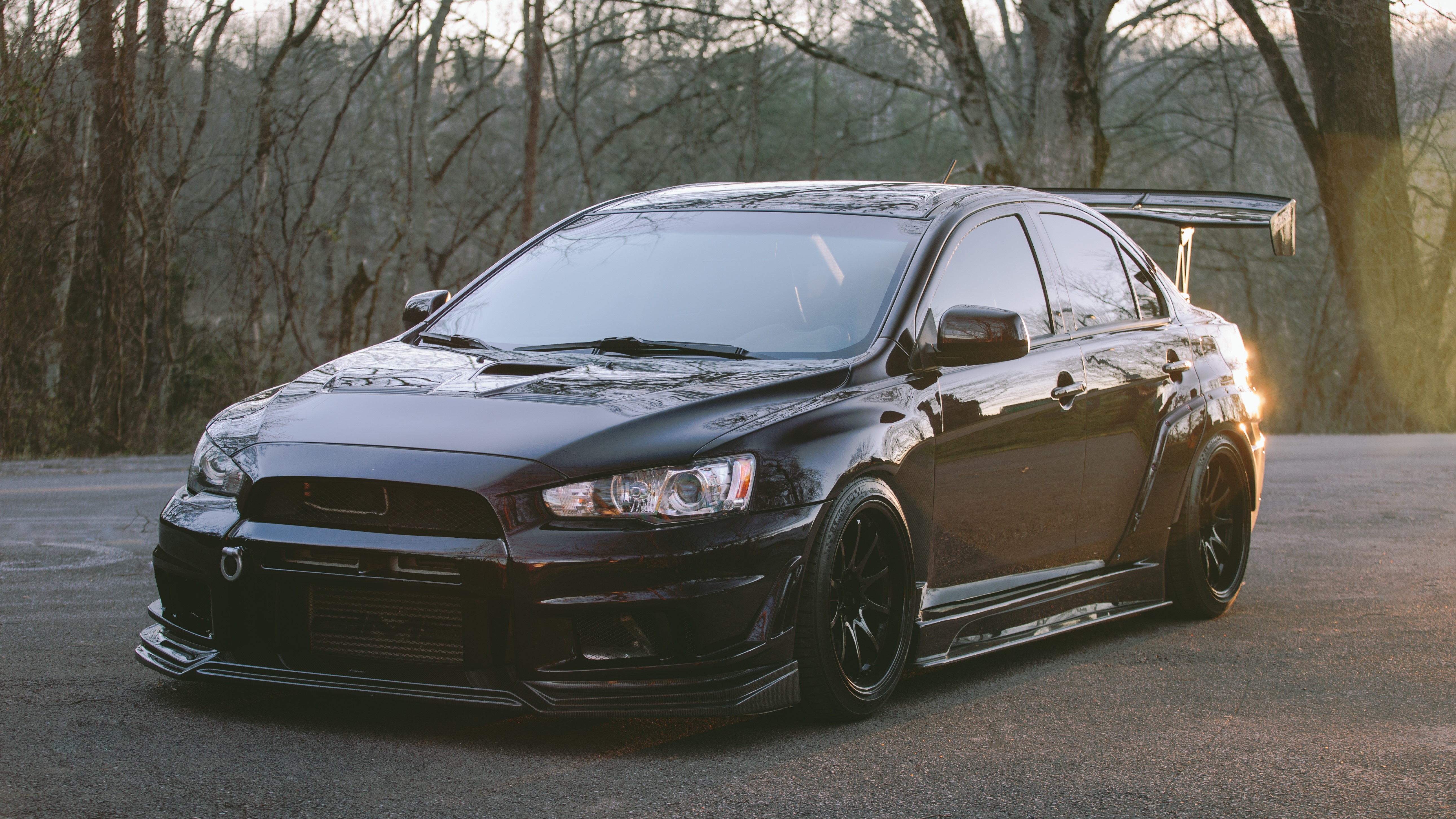 4K, Mitsubishi Lancer Evo X, vehicle