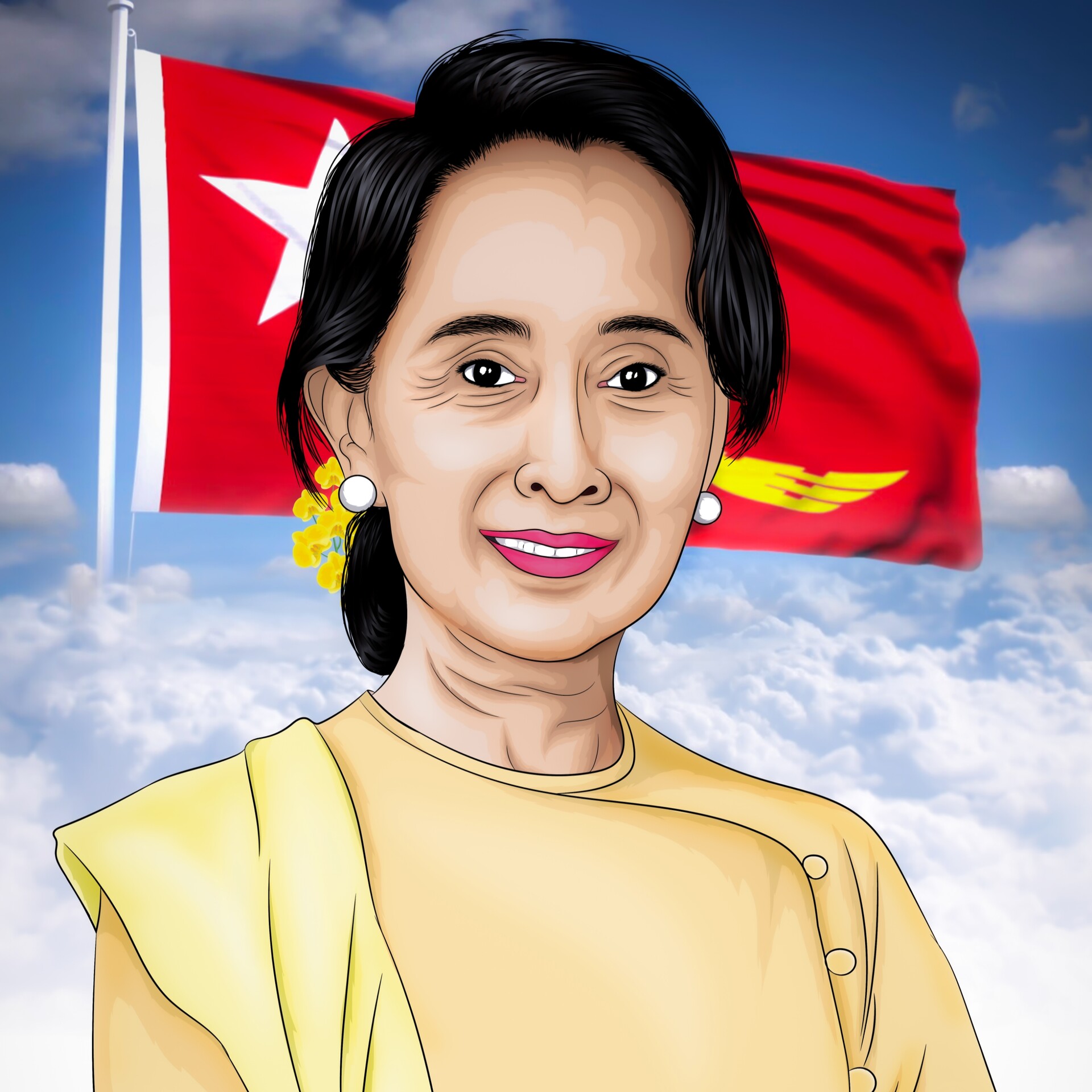 LinHtetArt Aung San Suu Kyi
