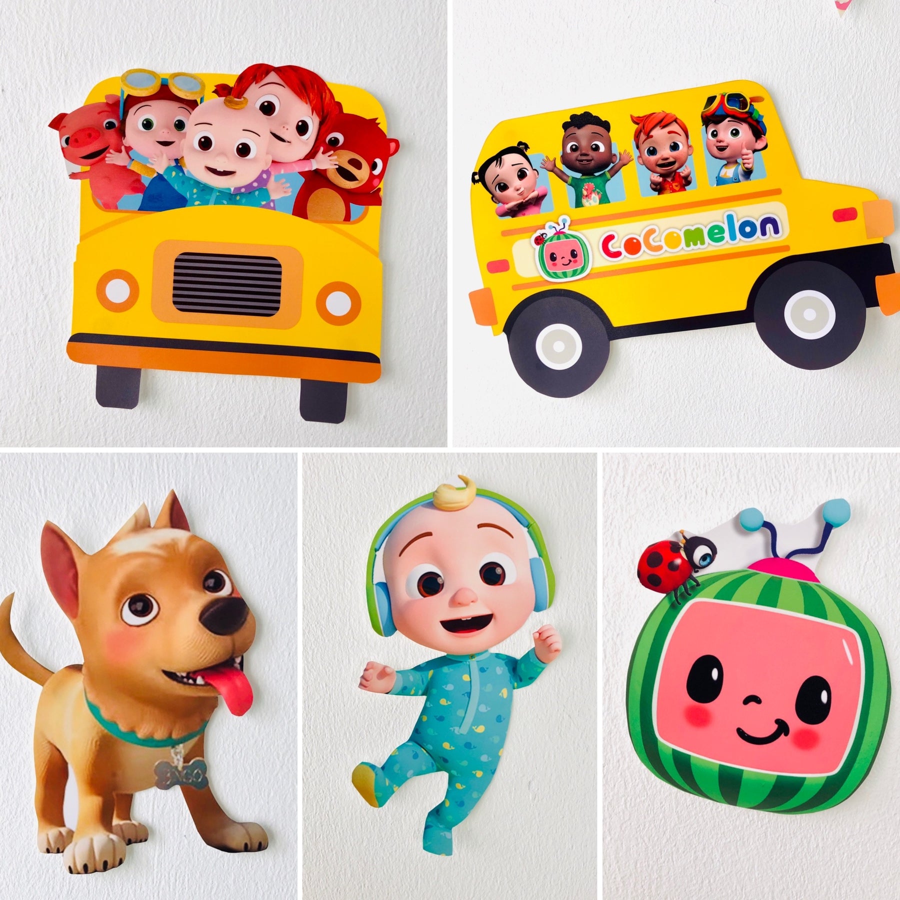 Cocomelon Wheels On The Bus Cut Outs