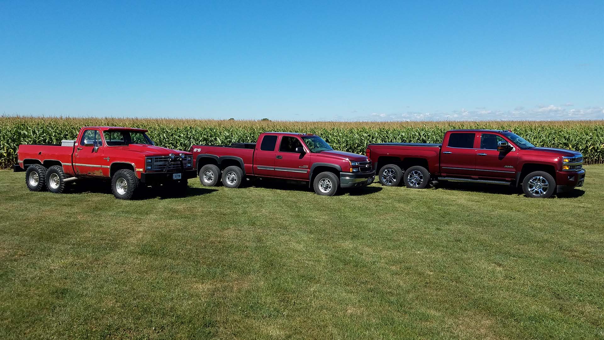 Sick Fleet of 6x6 Chevy Trucks