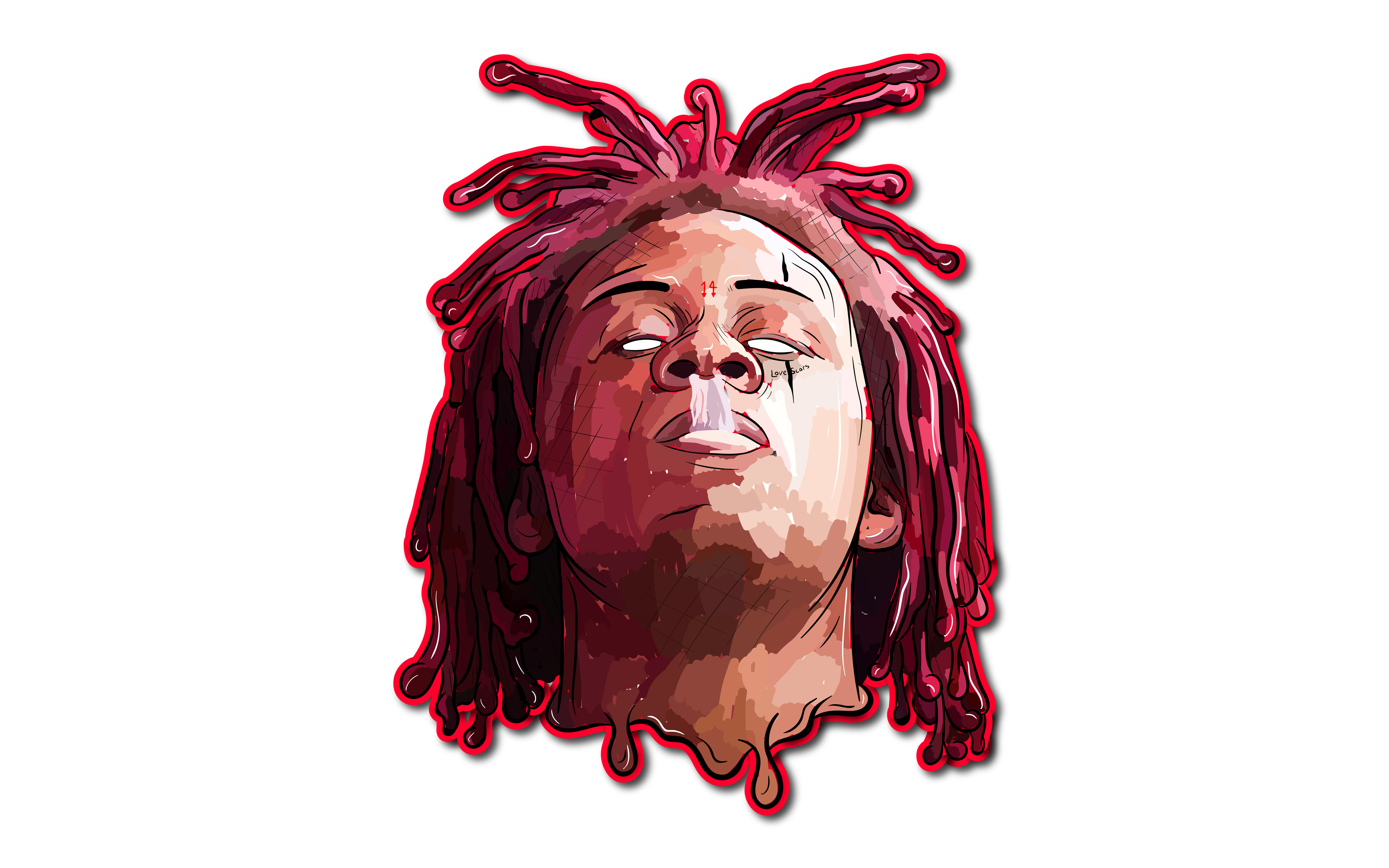 Download wallpaper 4k, Trippie Redd