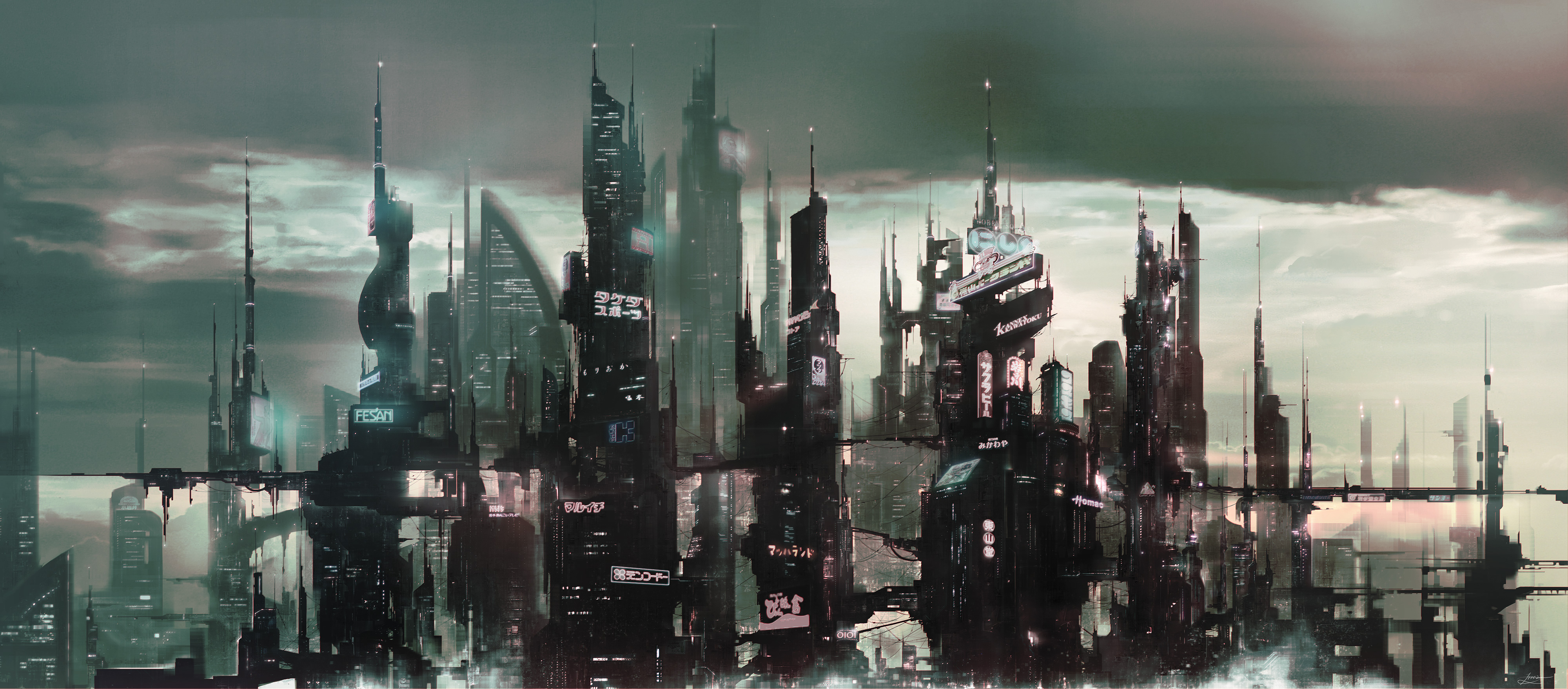 Sci Fi City HD Wallpaper