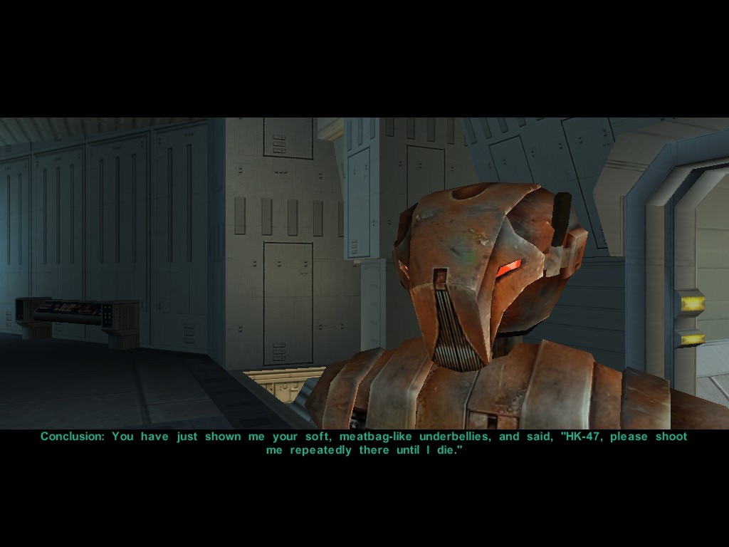 Best HK 47 Quote. It's A Pity This Got