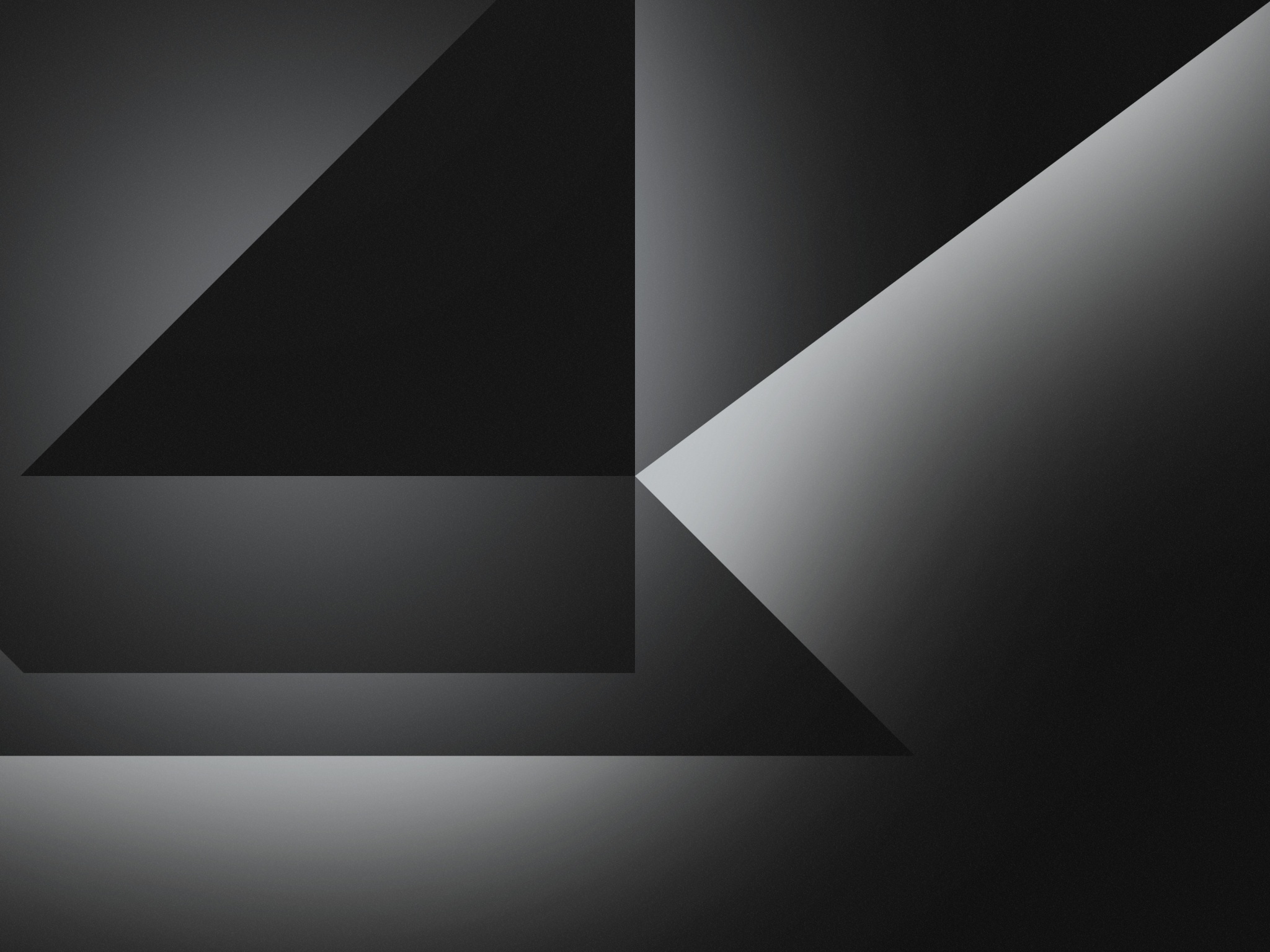 Dark Grey Abstract Shapes 4k Wallpaper