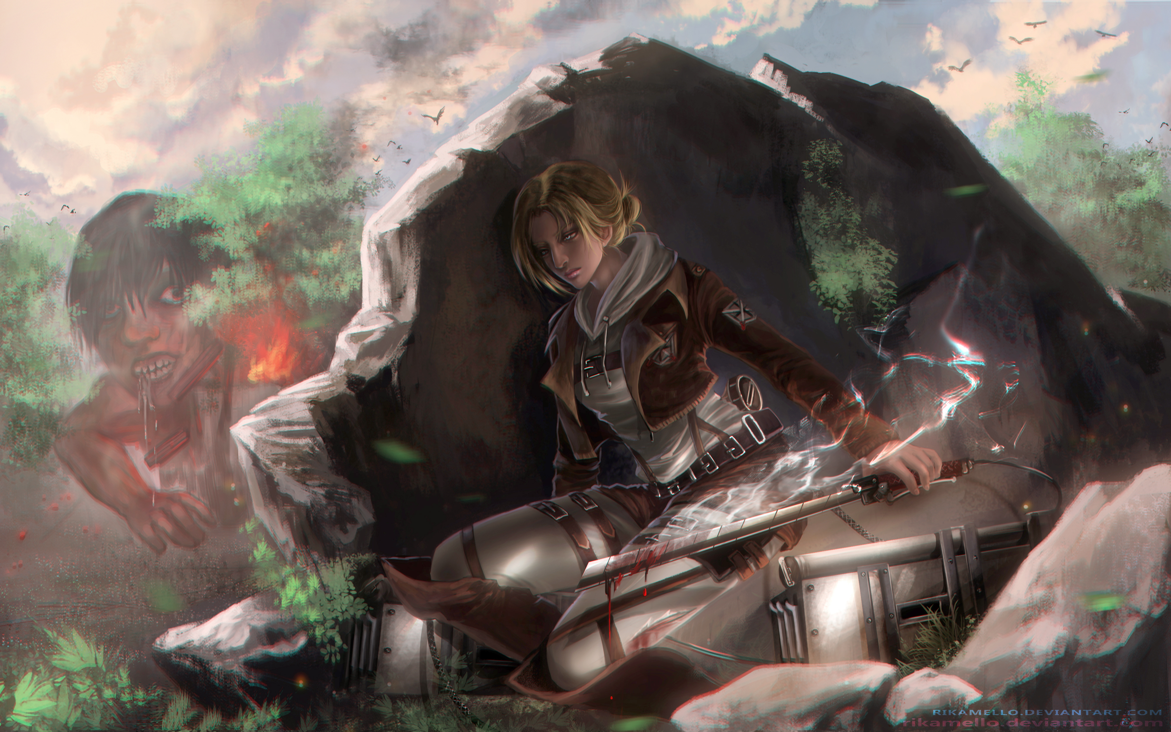 4K Anime Attack On Titan Wallpaper