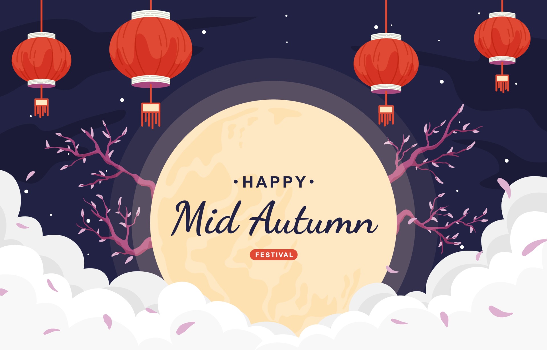 Download Moon Festival Holiday Mid Autumn Festival HD Wallpaper