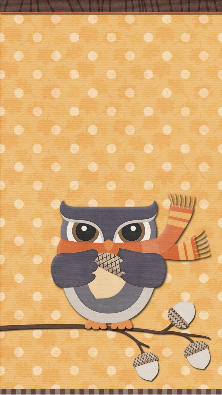 wallpaper. Owl wallpaper, iPhone wallpaper fall, Thanksgiving wallpaper