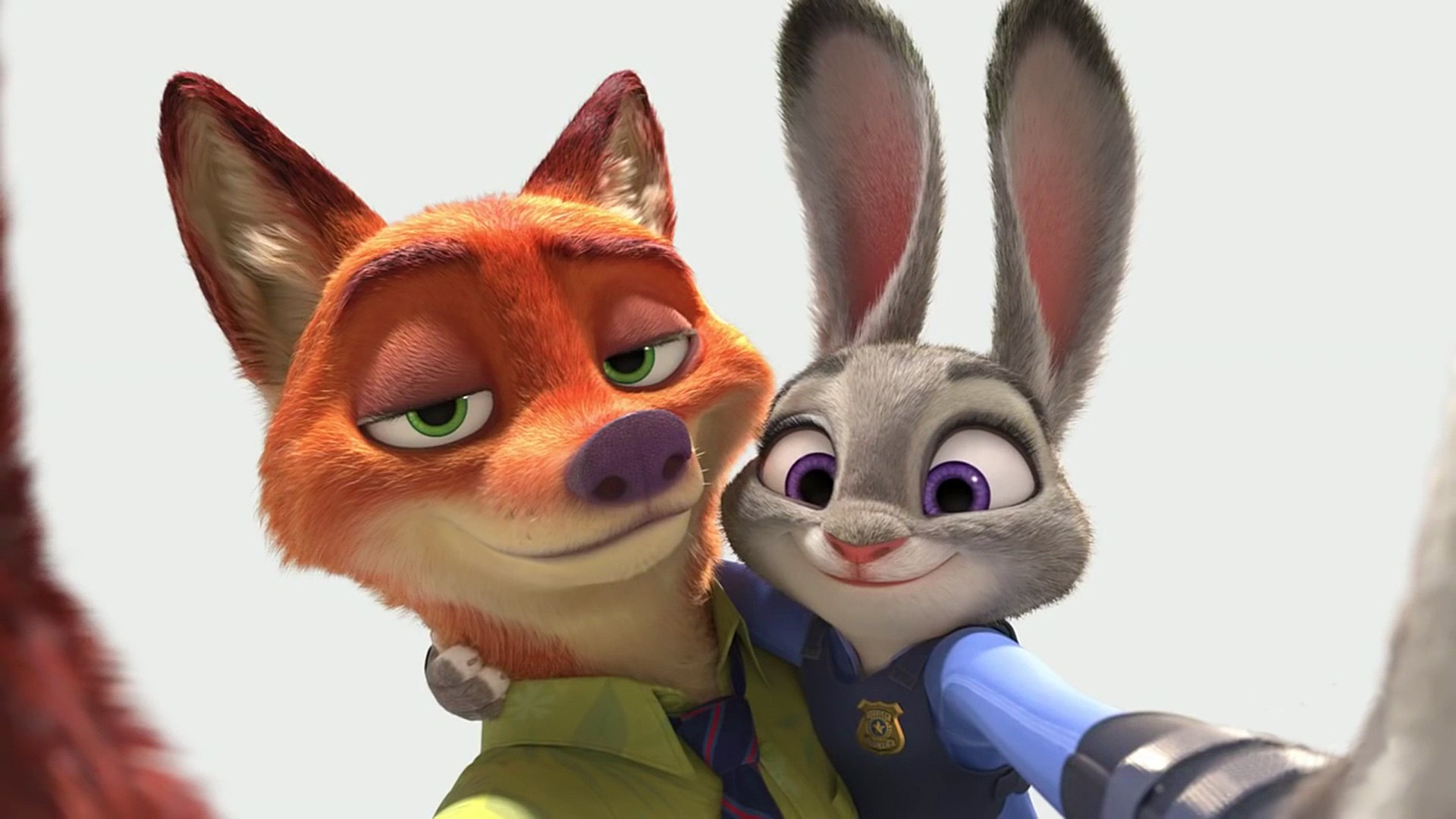 HD Wallpaper of Nick Wilde and Judy Hopps from Zootopia
