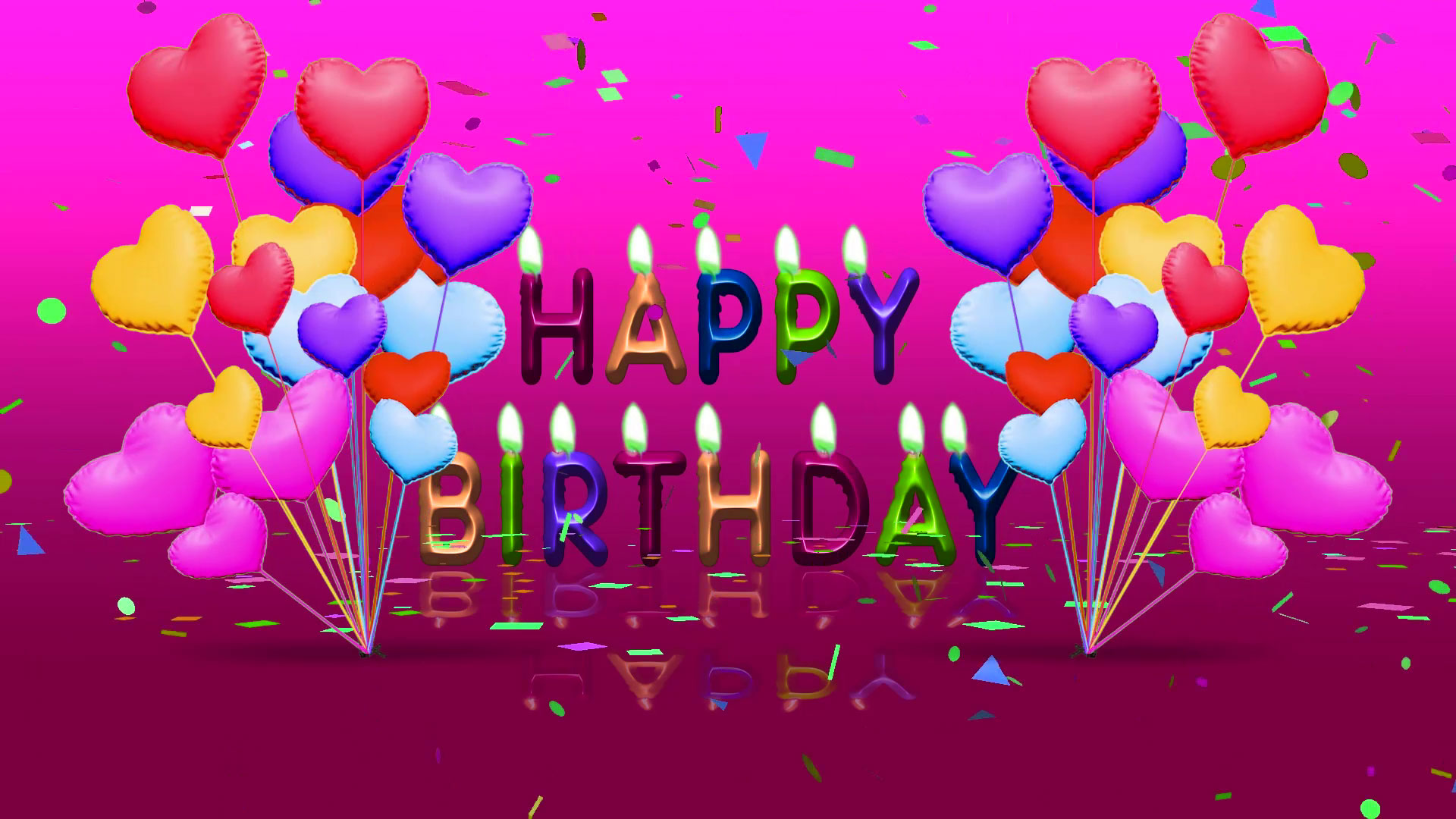 Free Happy Birthday Banner Background