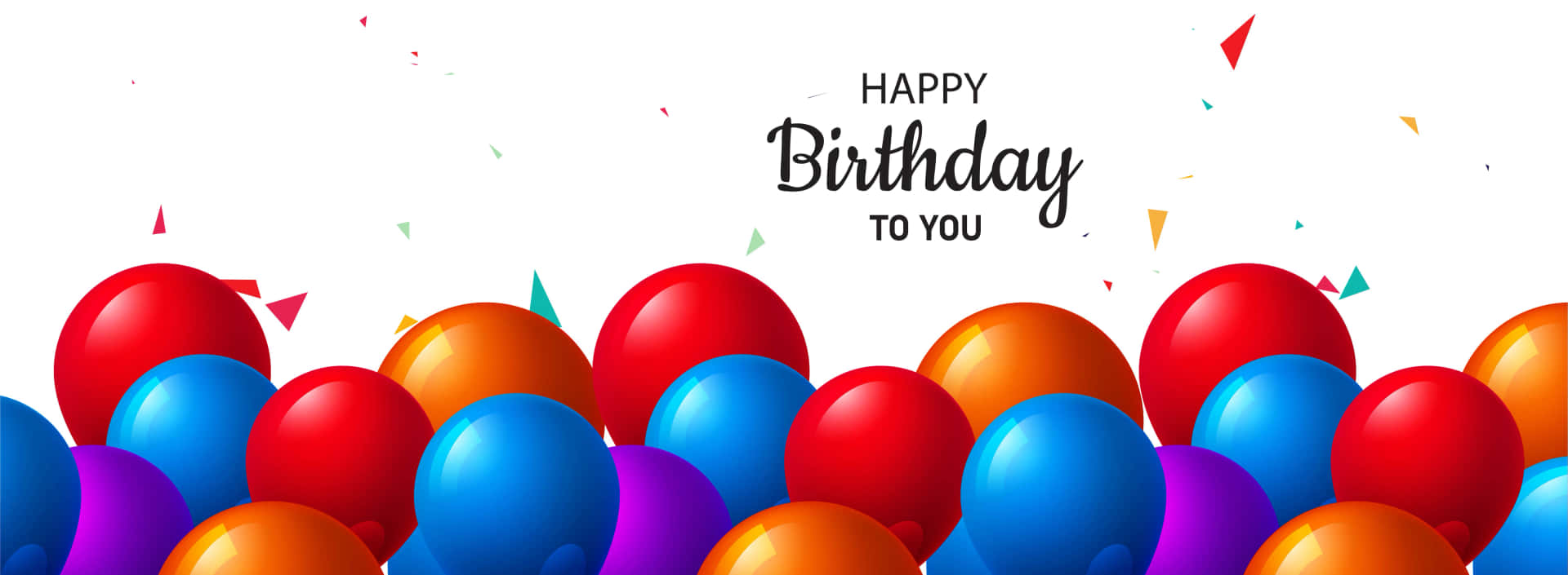 Simple Balloons Birthday Banner Picture