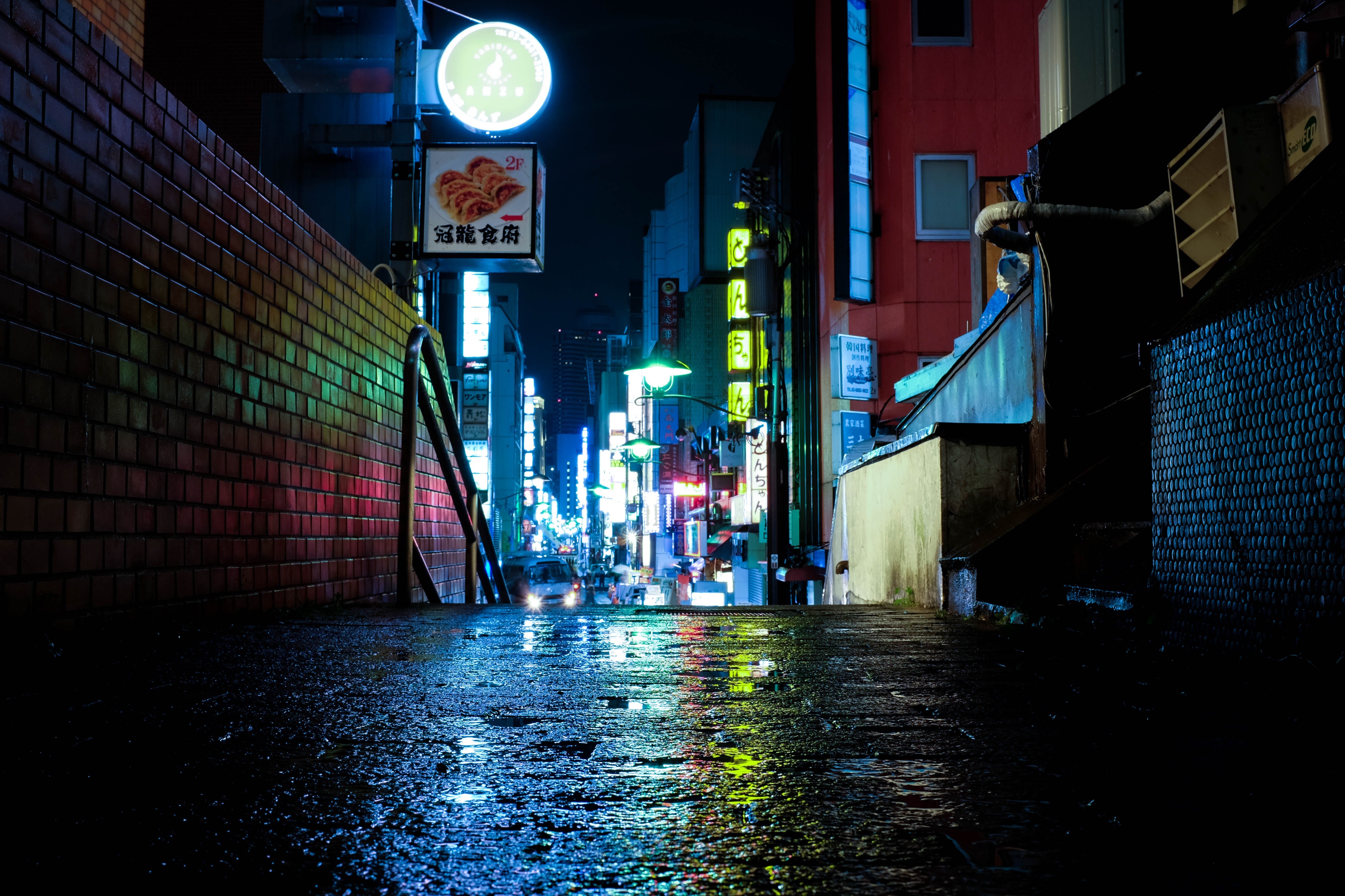 lights, Japan, neon, night, Tokyo