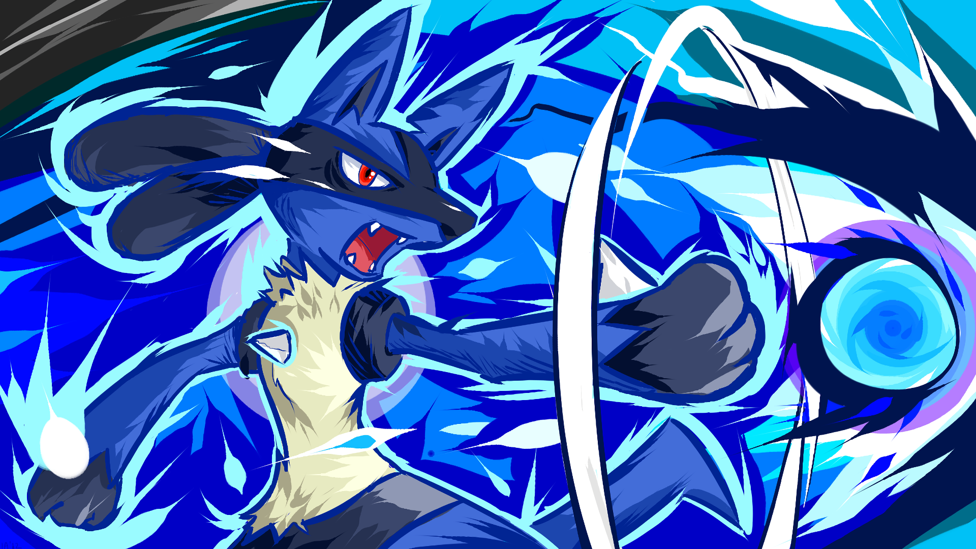 Dynamic Lucario HD Wallpaper