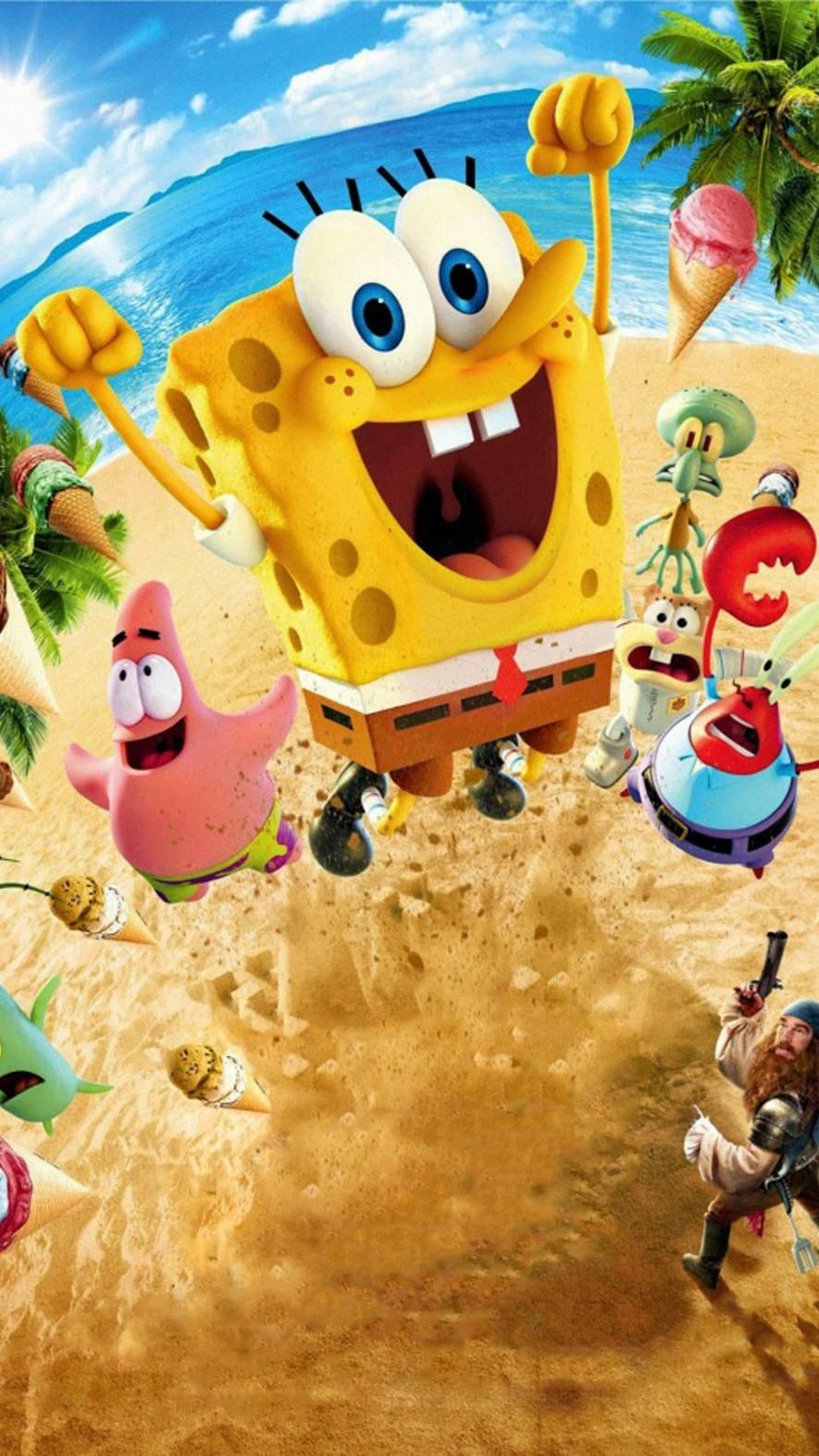 Spongebob Squarepants Mobile Wallpaper 4k. Spongebob wallpaper, Spongebob painting, Cartoon wallpaper iphone