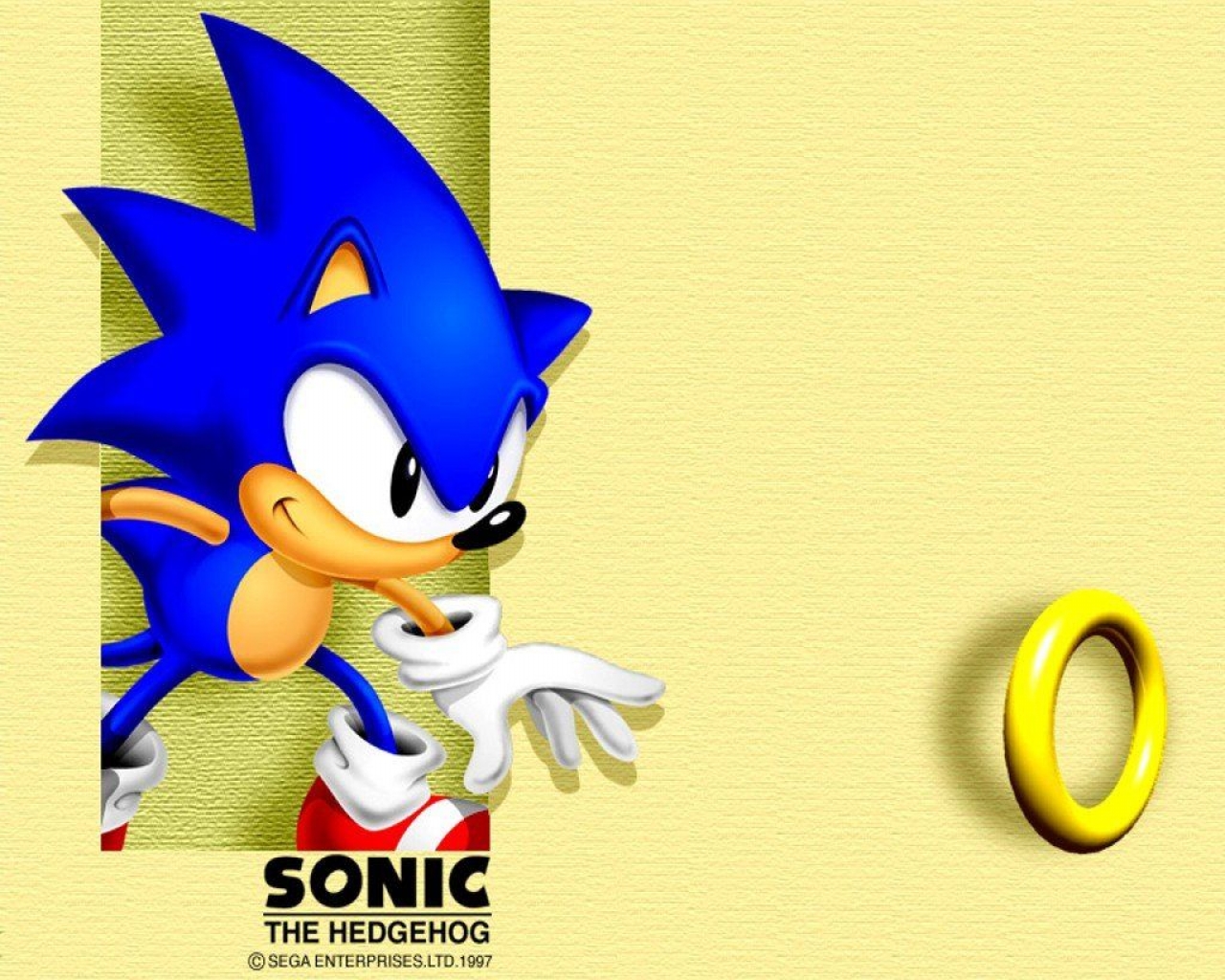 Old Sonic 1997 Wallpaper, Sega, Free