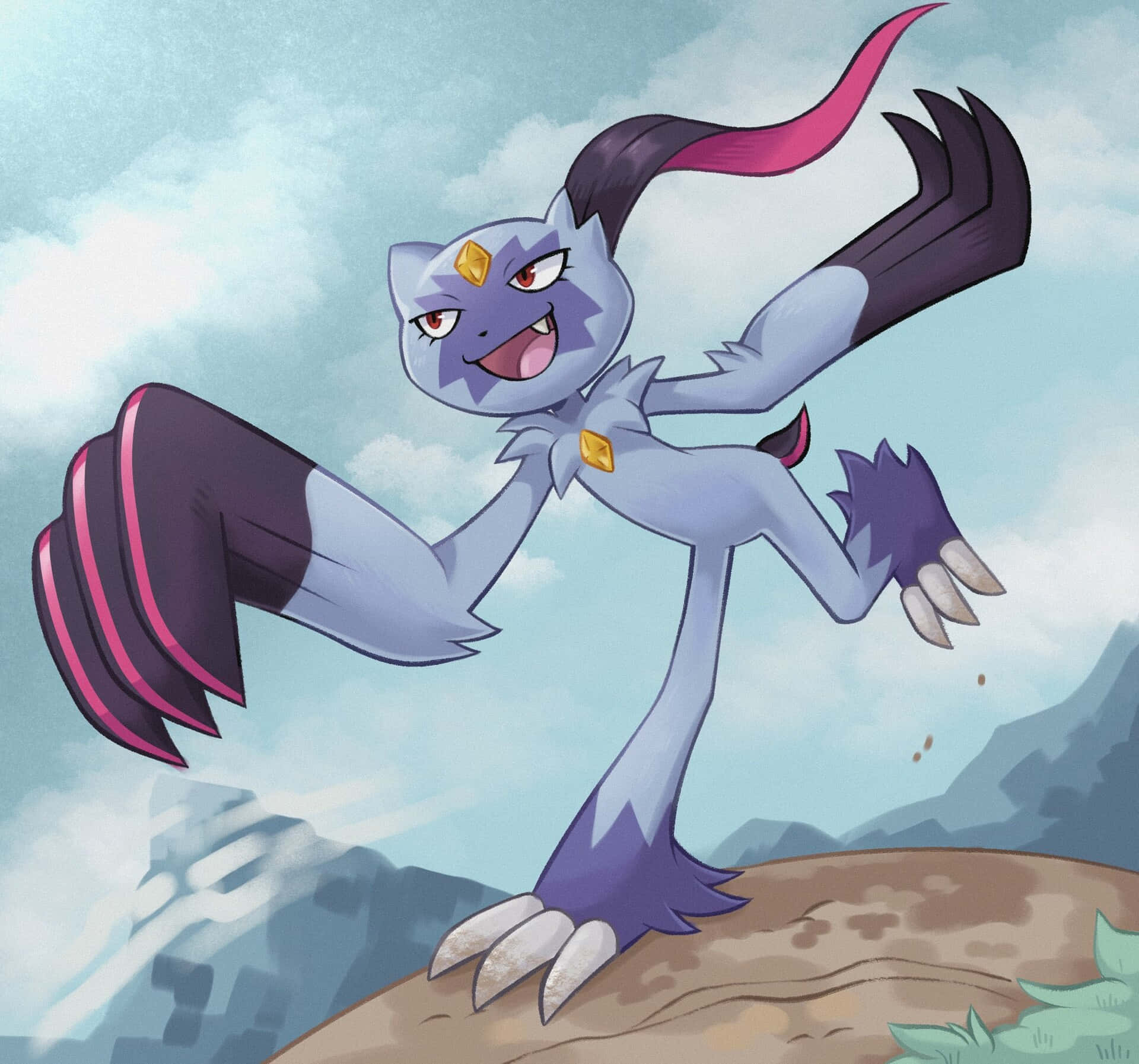 Download Sneasler Pokemon Running On