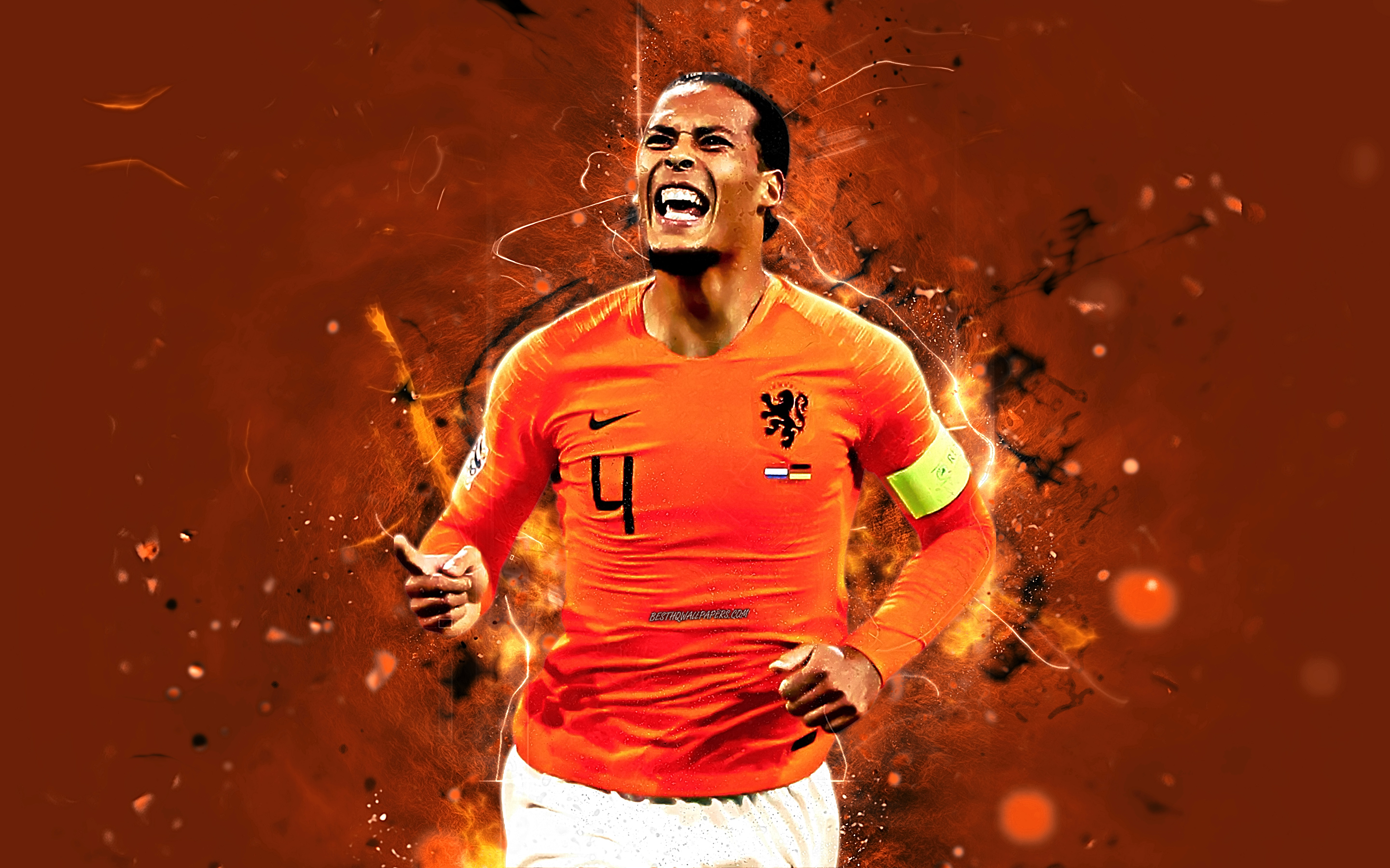 2880x1800 Soccer, Virgil van Dijk, Dutch Gallery HD Wallpaper