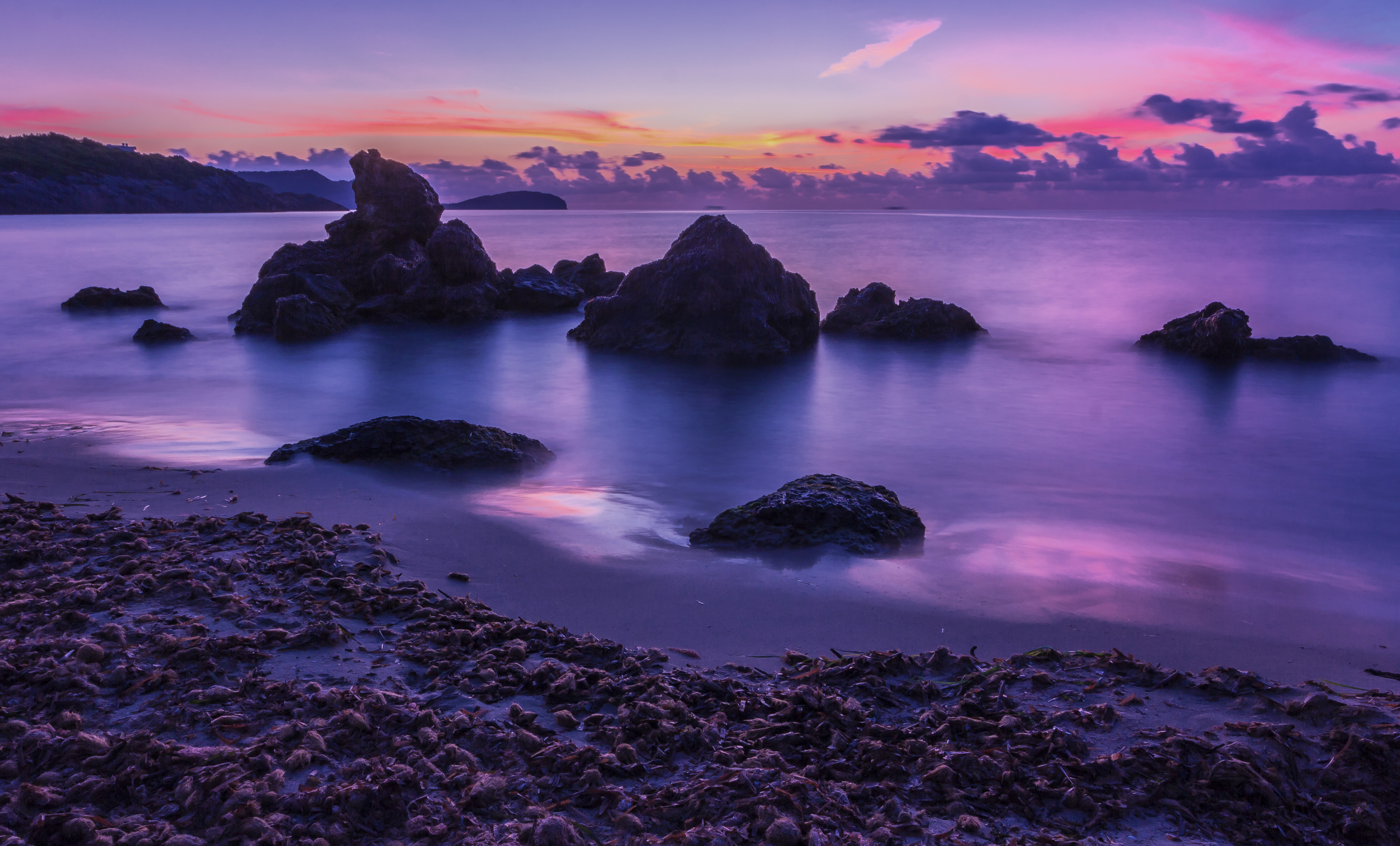 Wallpaper, dawn, Mediterranean