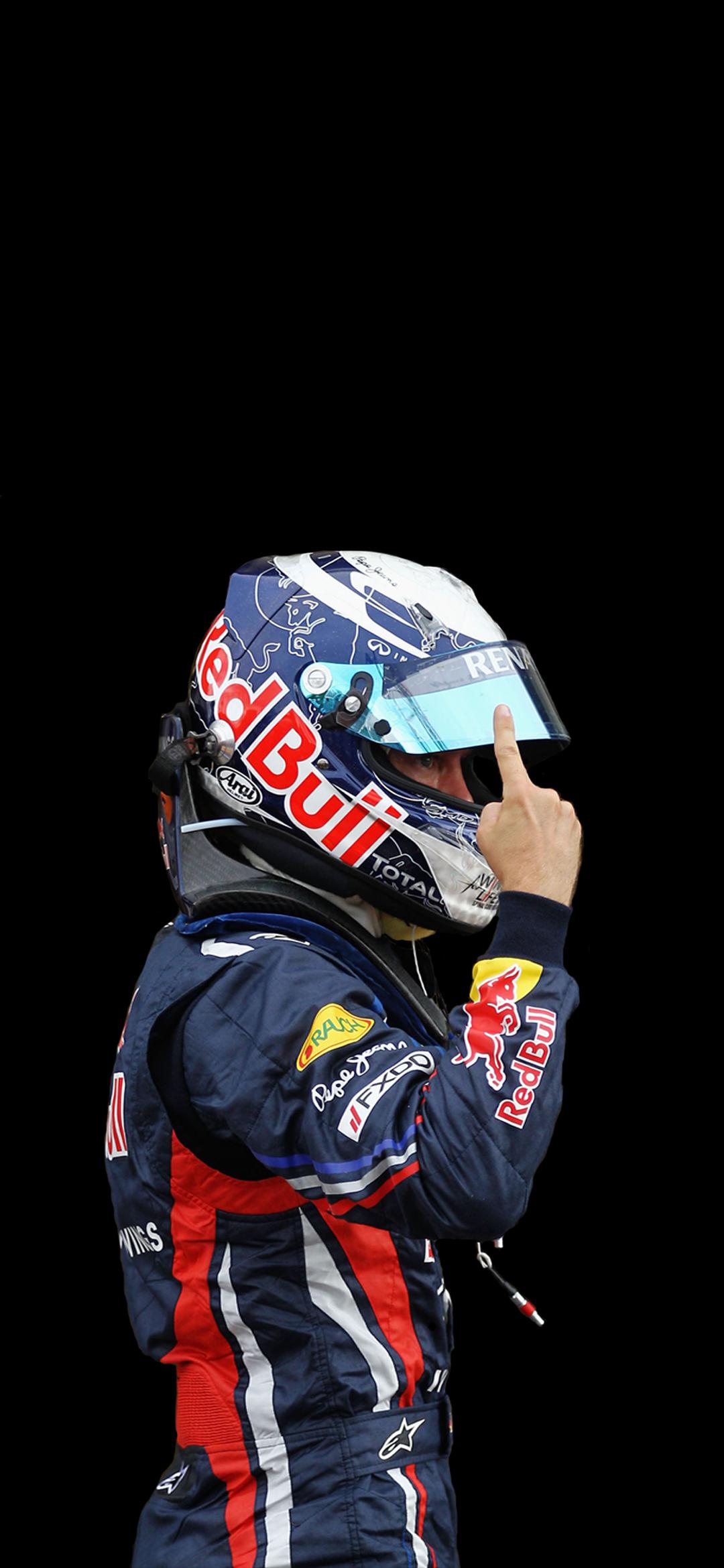 Sebastian Vettel Red Bull OLED Wallpaper
