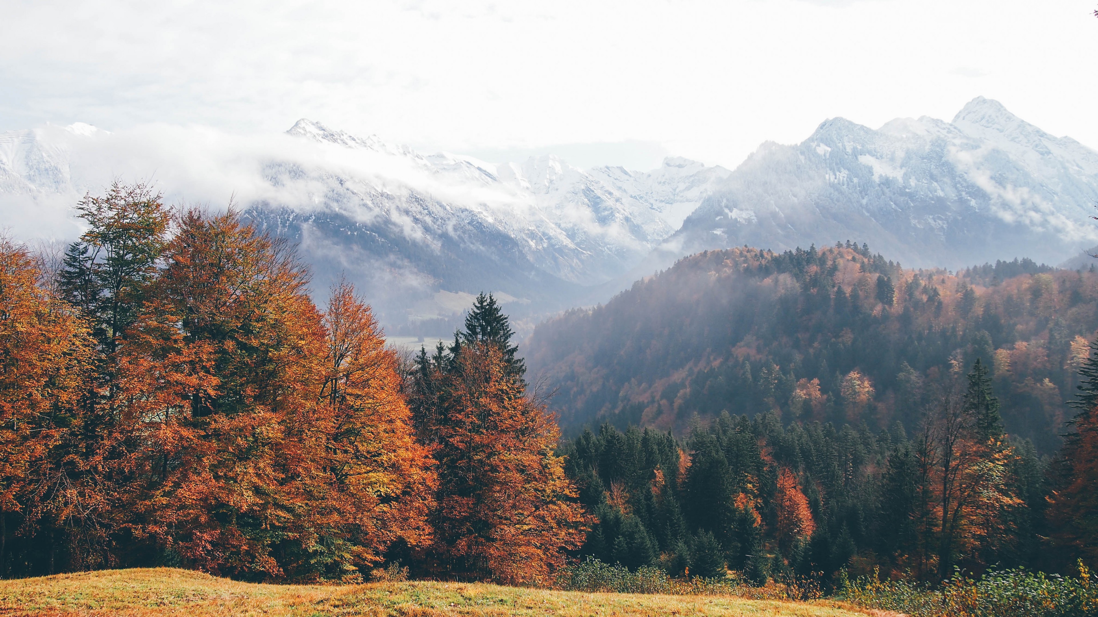 Oberstdorf, Germany, mountains, autumn