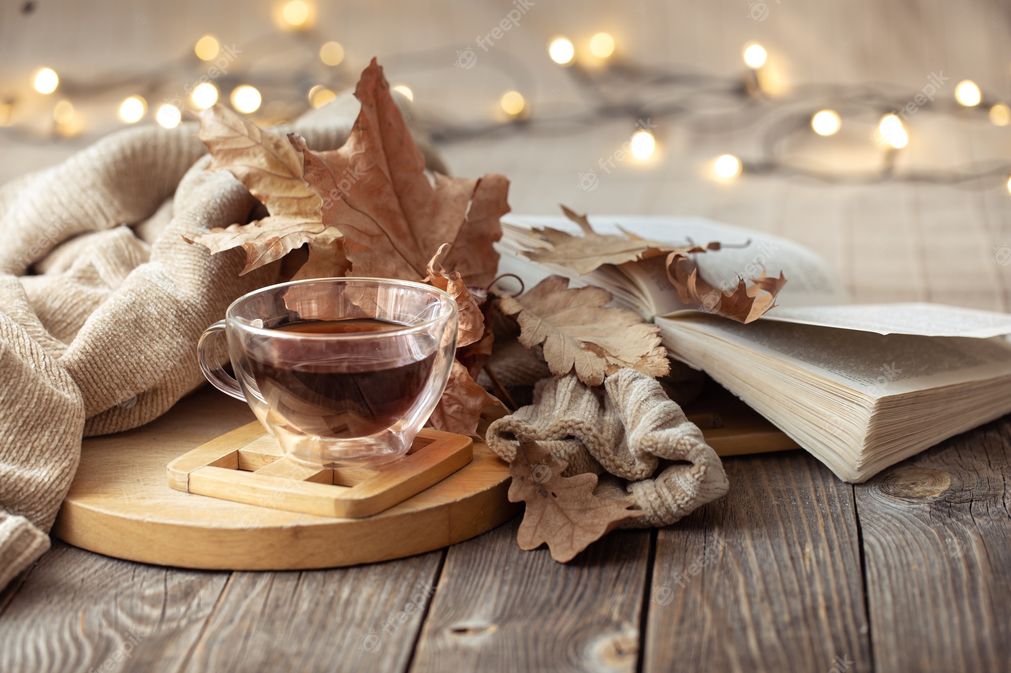 Premium Photo. Cozy autumn still life