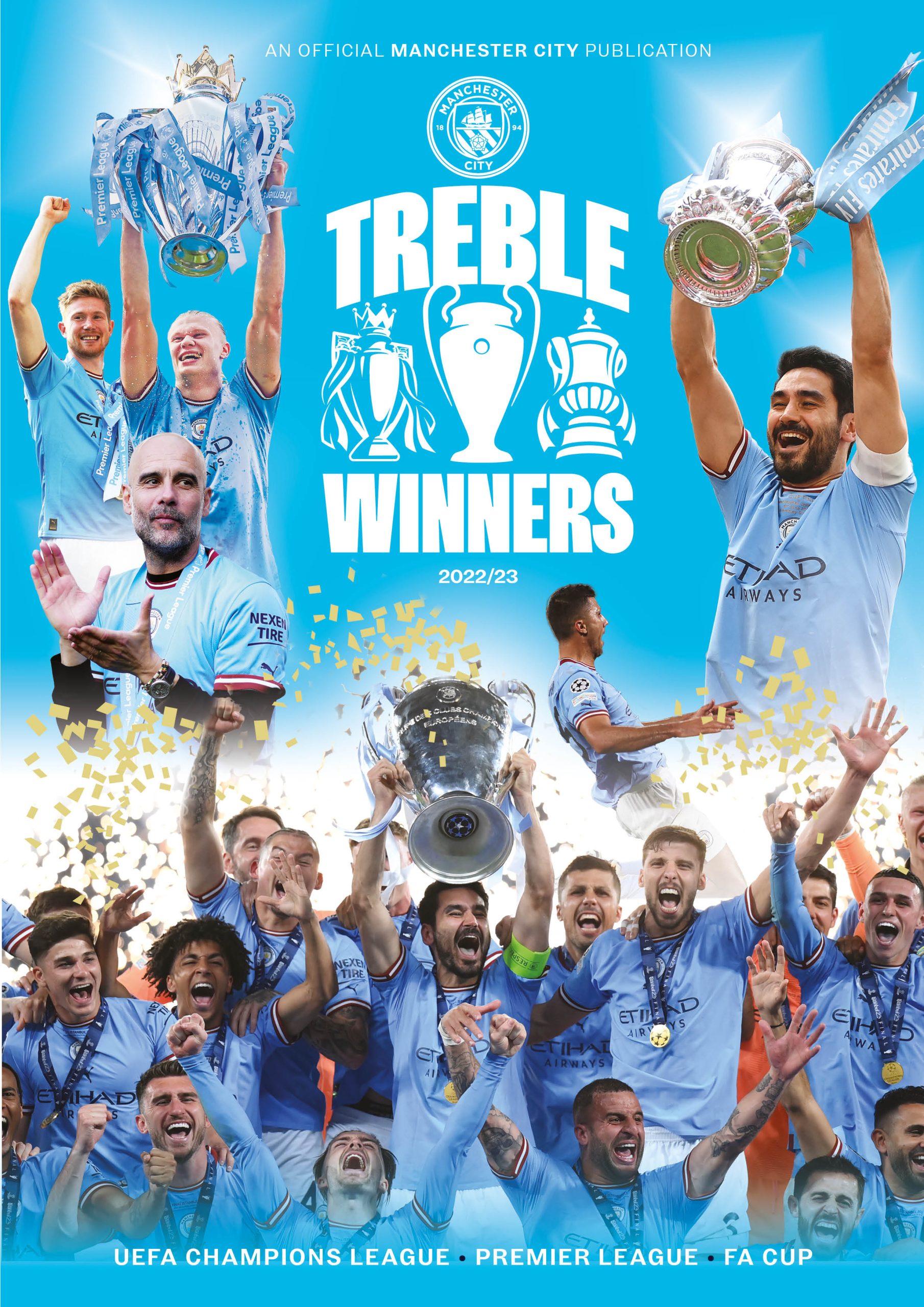 Manchester City Treble Winners 2022 23 Souvenir Publication Sport Shop