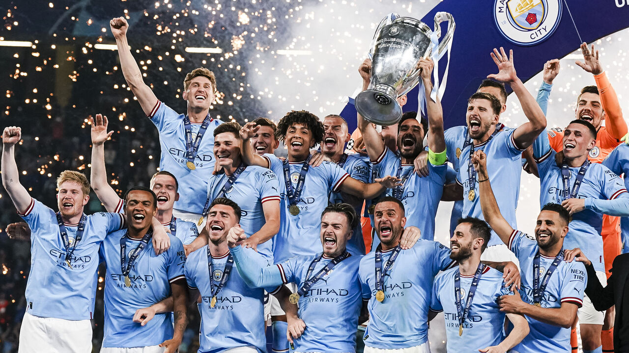 Manchester City win 1st Champions League title to complete historic treble
