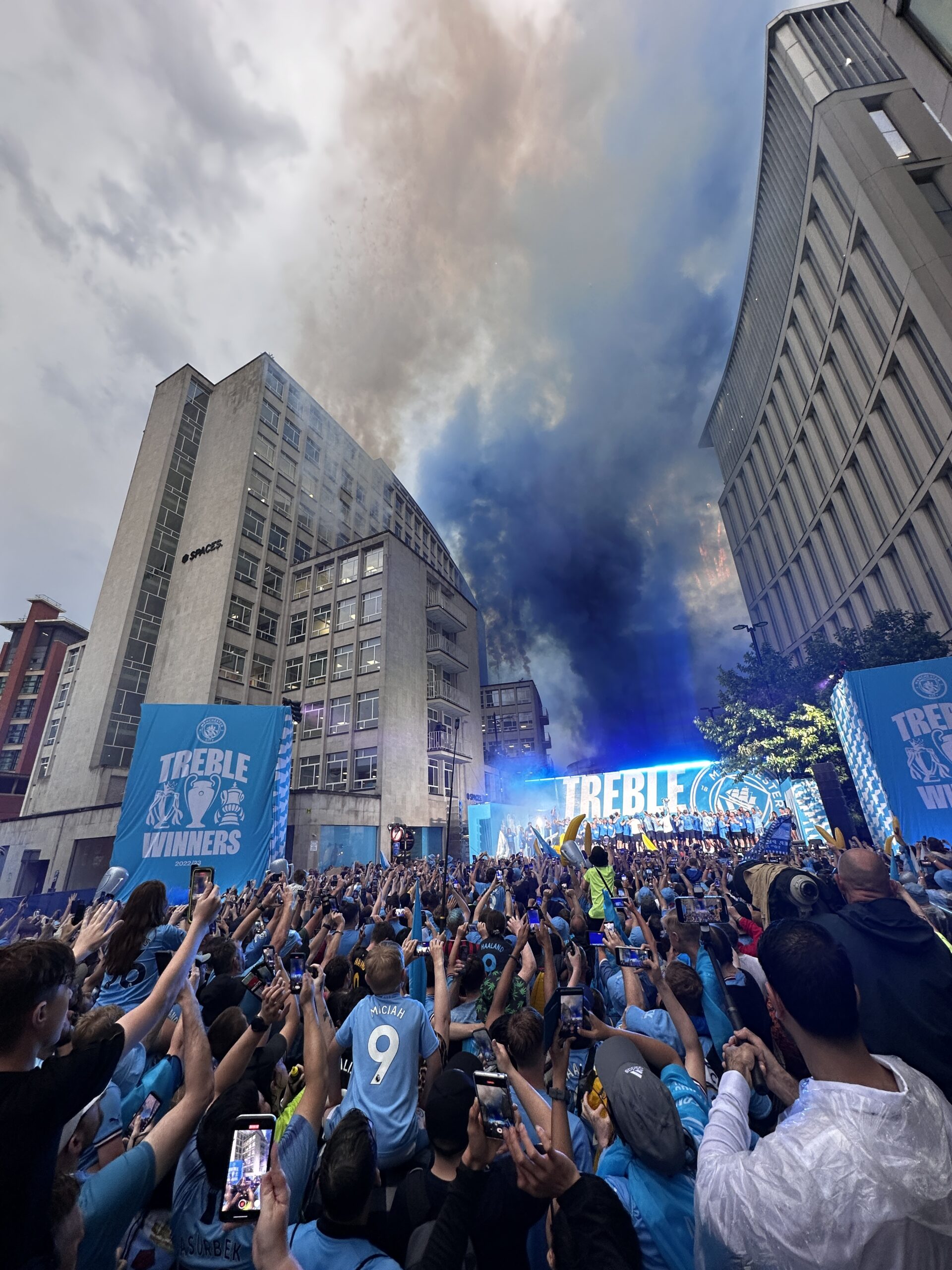 The Man City parade 2023 in image: a treble celebration in a thunderstorm