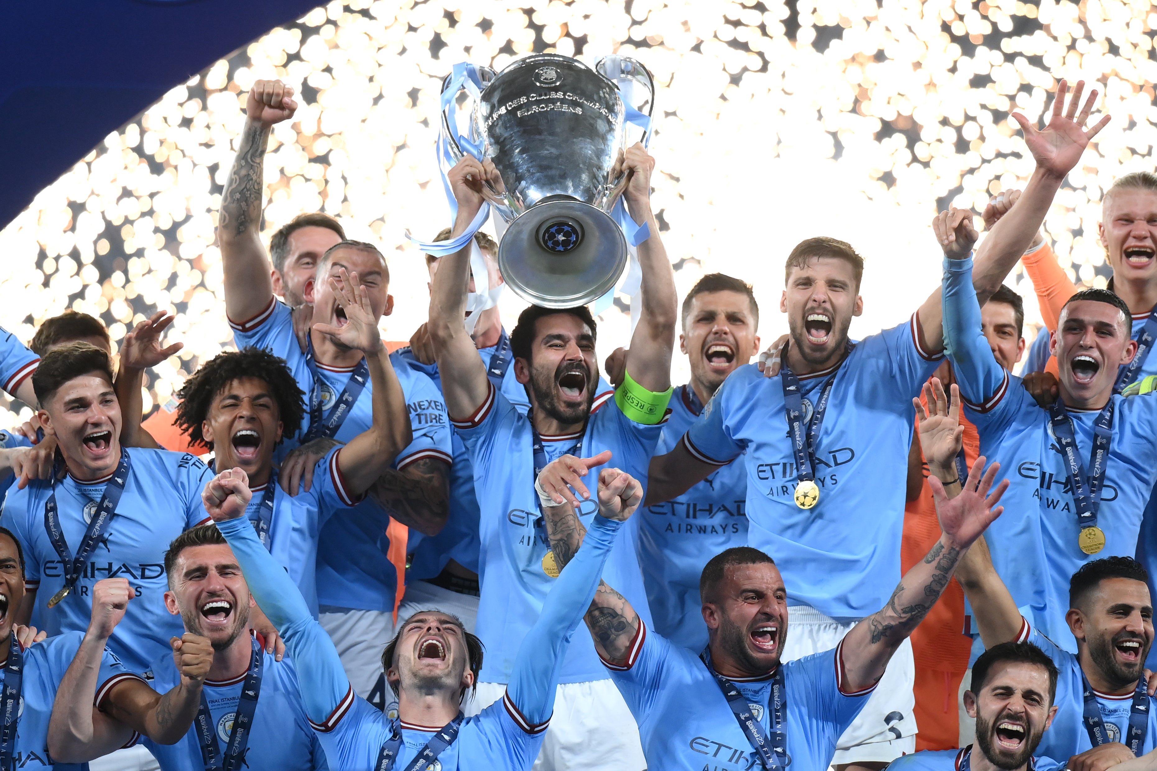 Manchester City Became The Latest Treble Winning Team In History After Winning The UEFA Champions League