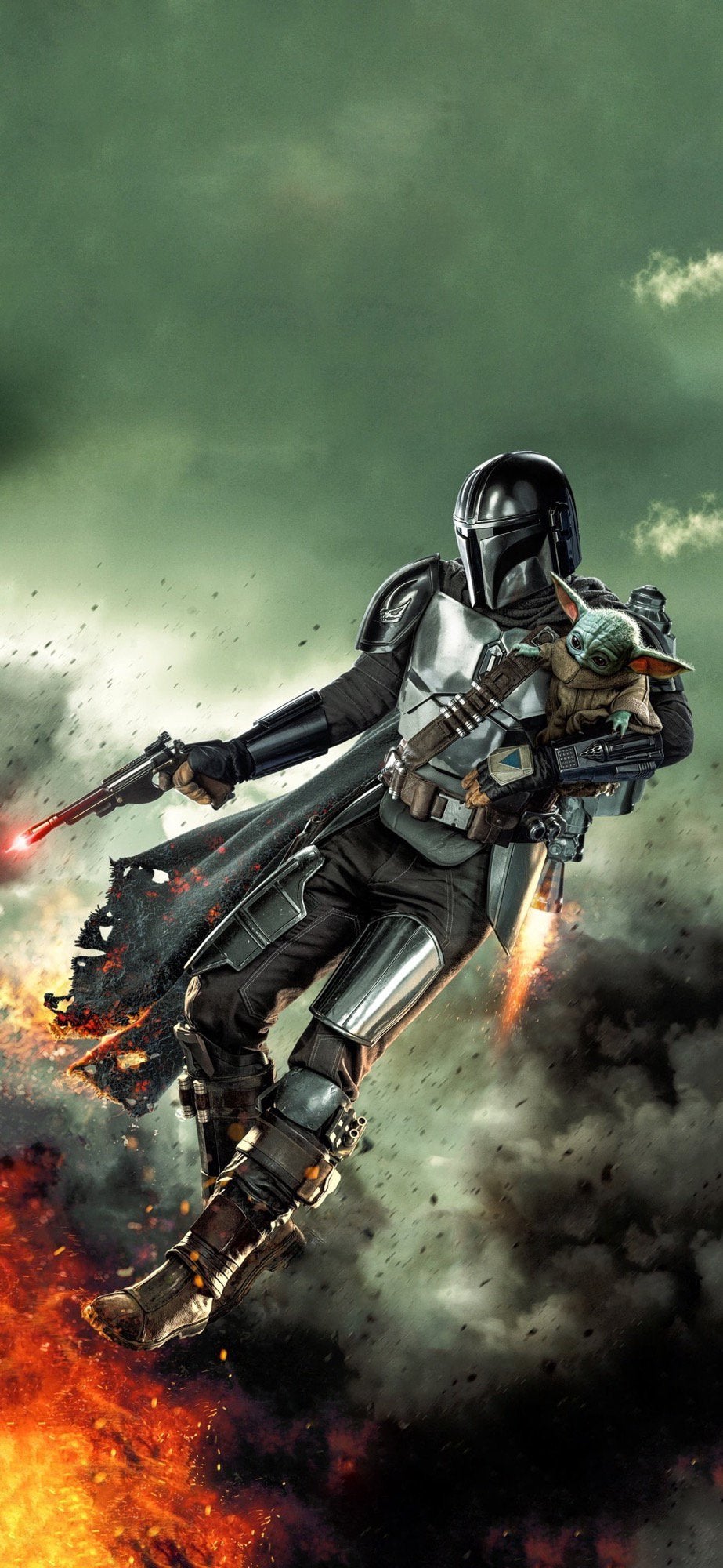 I turned the Mando S3 poster into an iPhone wallpaper. Might work for other devices too. Enjoy!