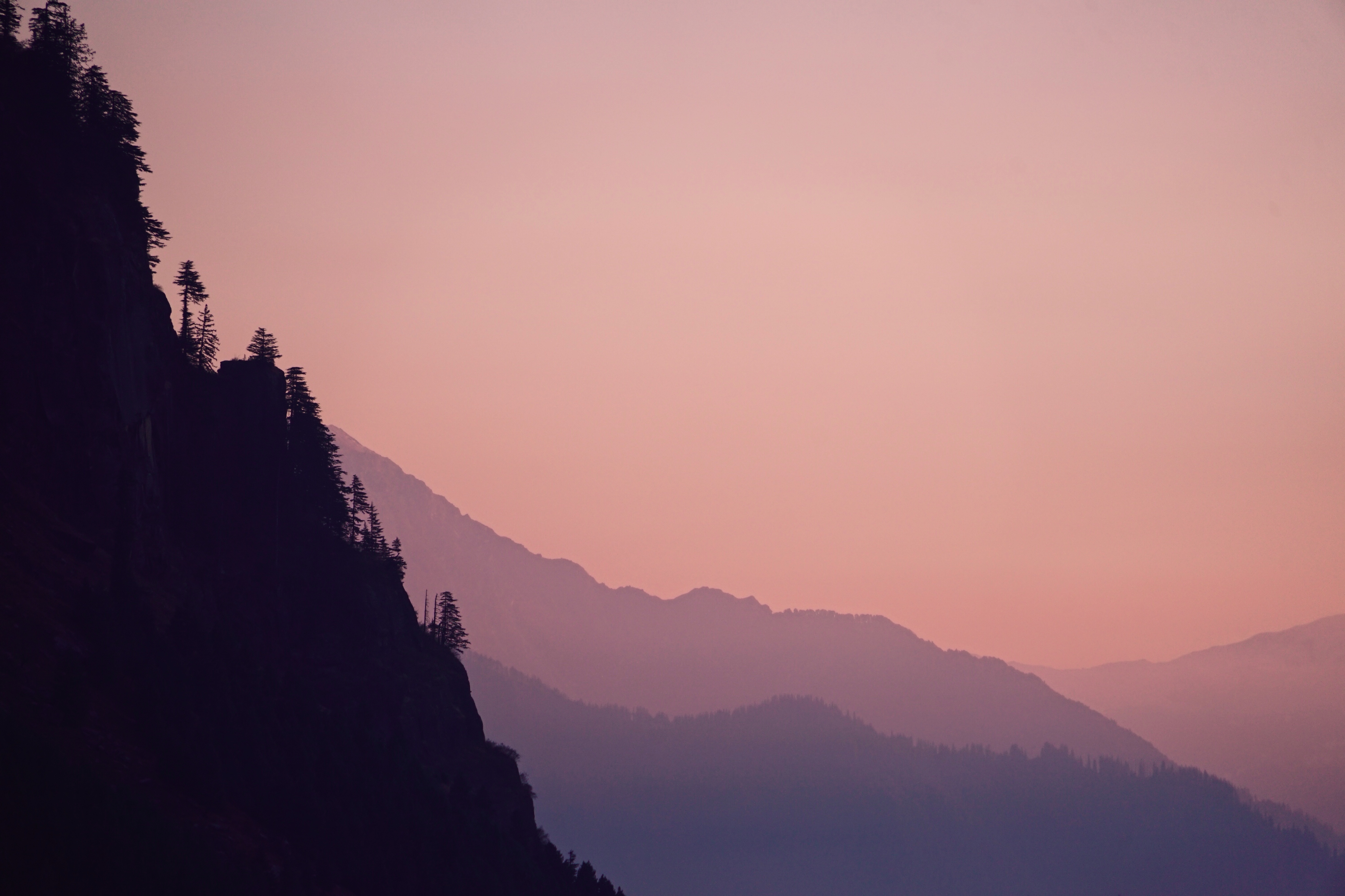 6000x4000 nature, sunset, peak, landscape, silhouette, wallpaper, summer wallpaper, purple, journey, scenery, sky, wilderness, background, tourism, summer background, himalaya, colorful, mountain, scenic, PNG image, nepal Gallery HD