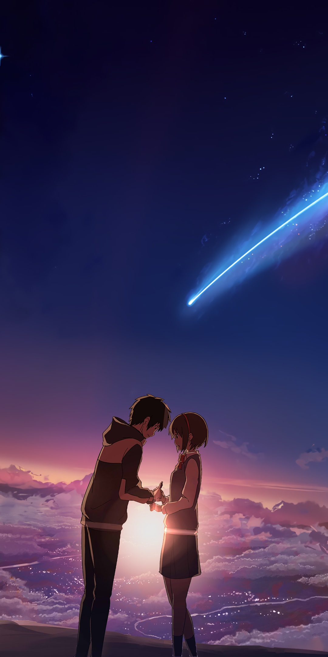 Wallpaper / Anime Your Name. Phone Wallpaper, Mitsuha Miyamizu, Taki Tachibana, Kimi No Na Wa., 1080x2160 free download