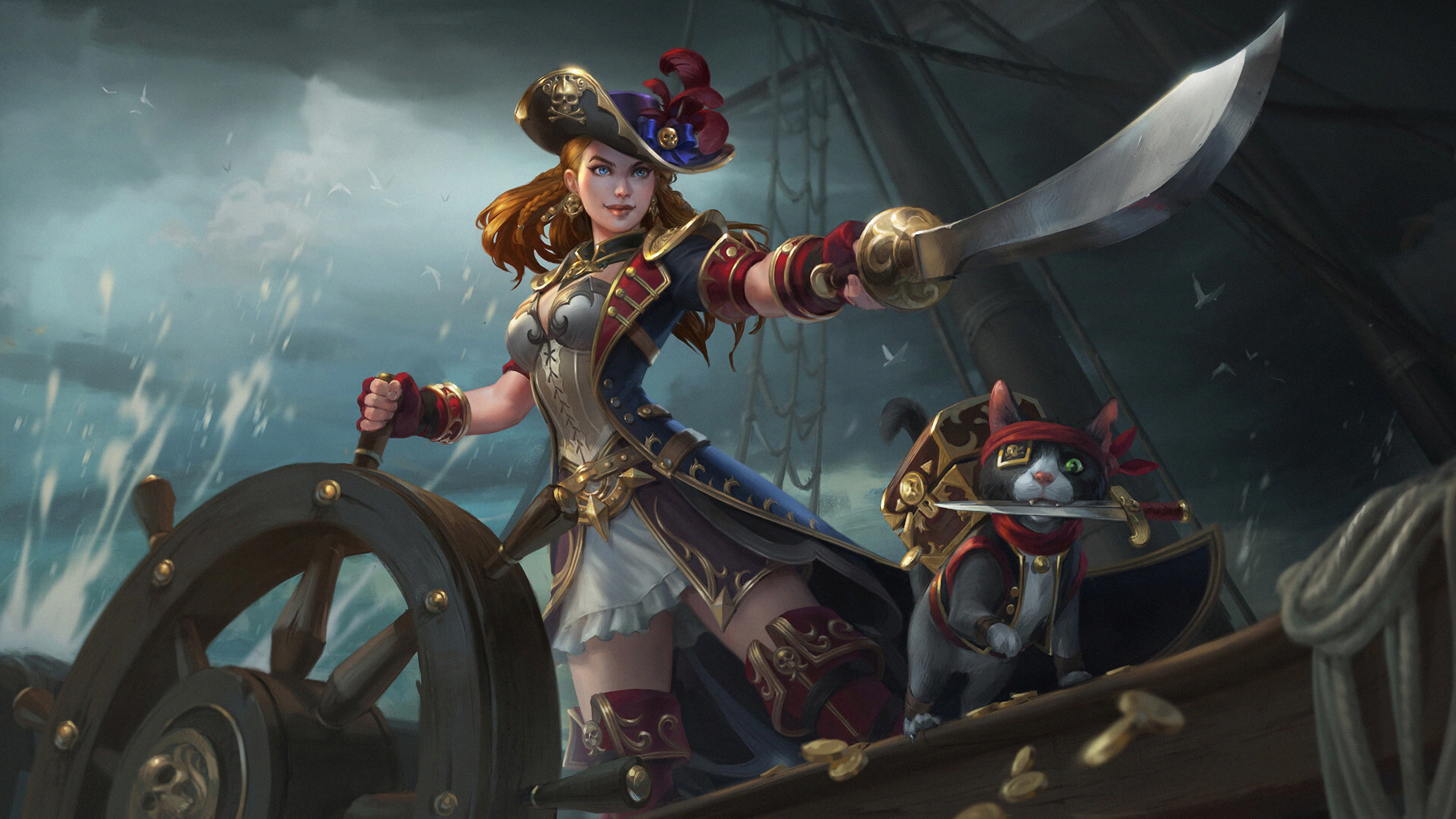 Wallpaper 4k Smite Pirate Admiral Wallpaper