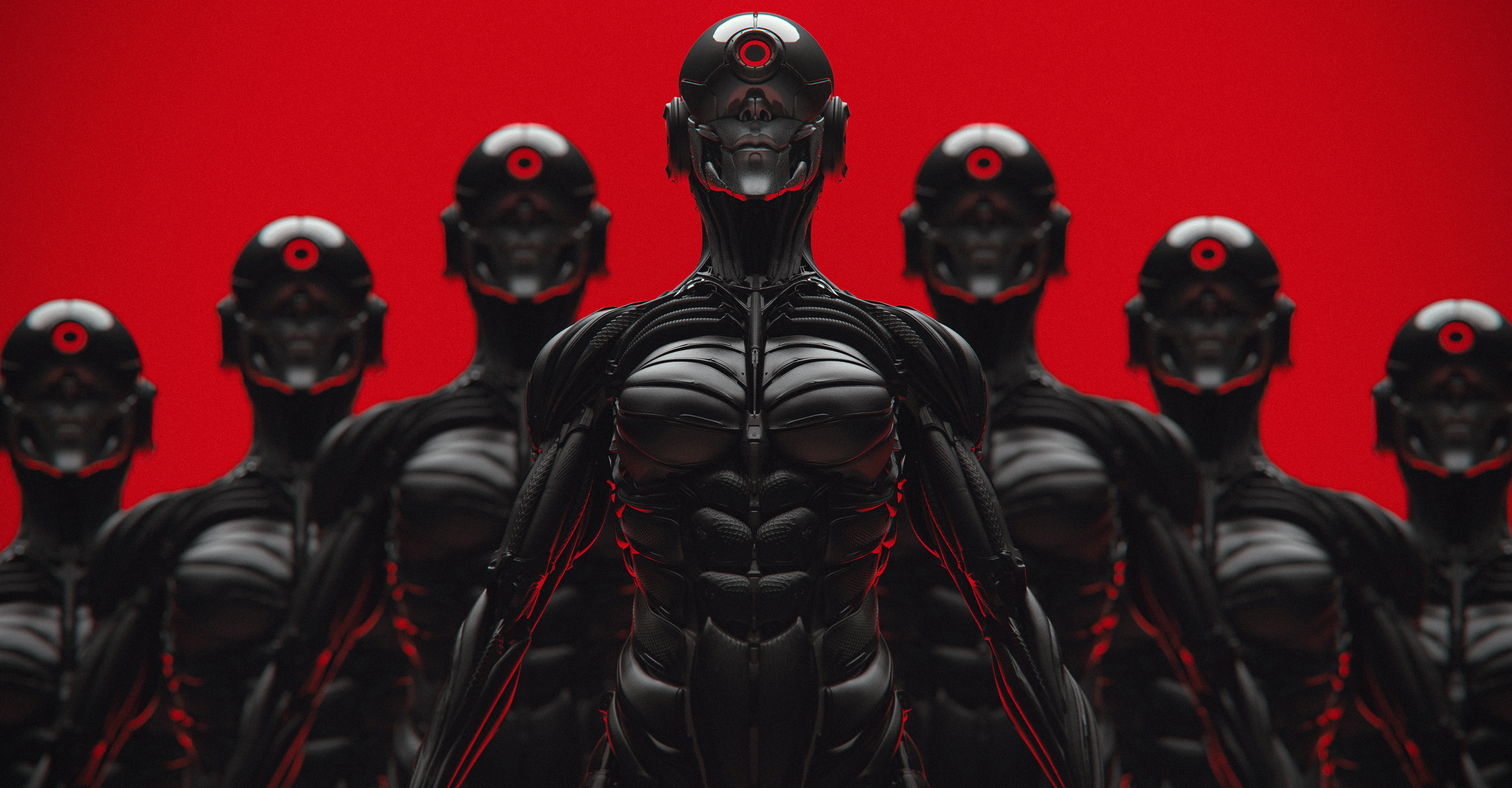 Digital Art Futuristic Cyberpunk Cyborg Cyber 4K Wallpaper:3840x2000