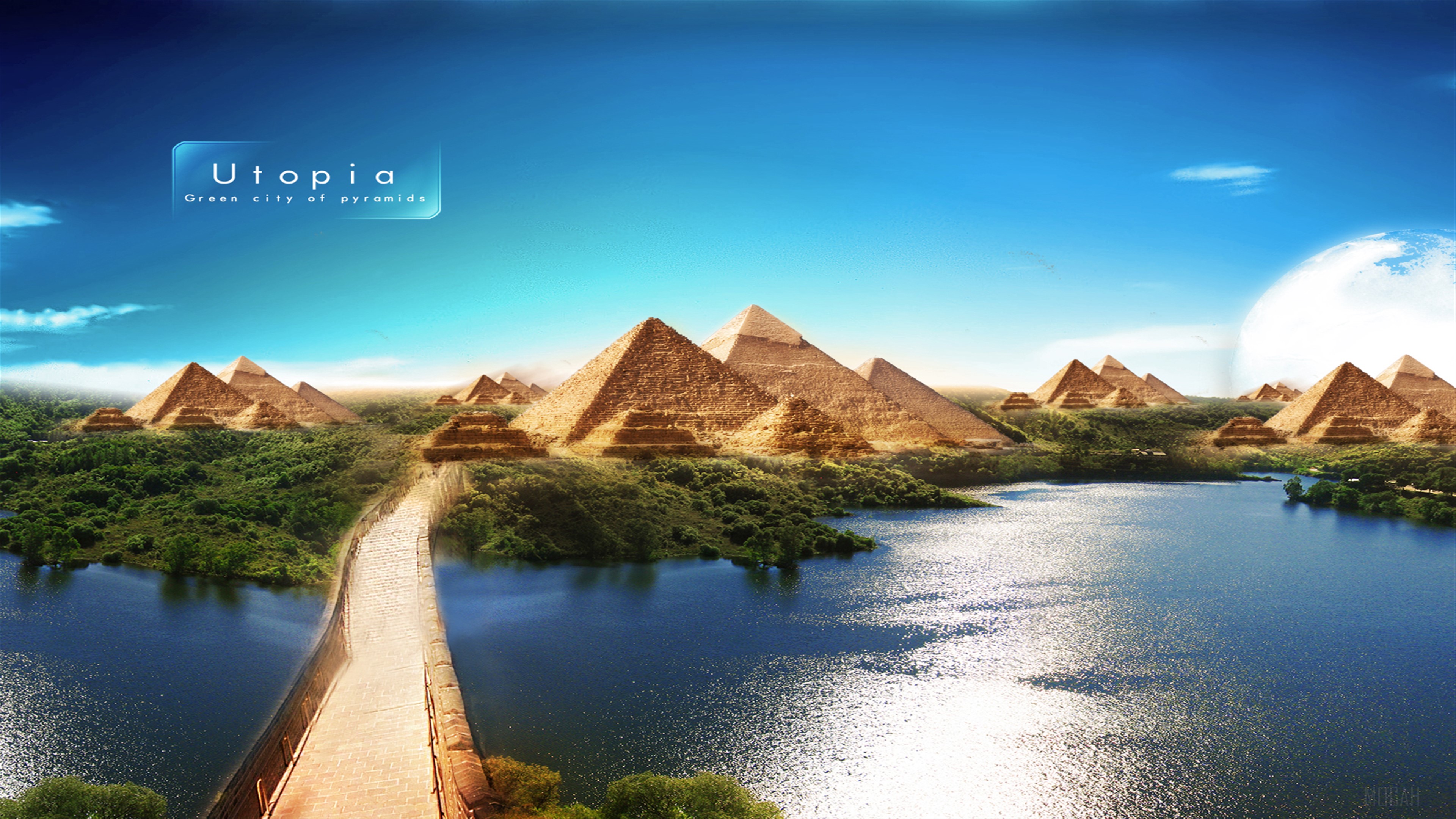 Pyramids of Utopia 4k Gallery HD Wallpaper