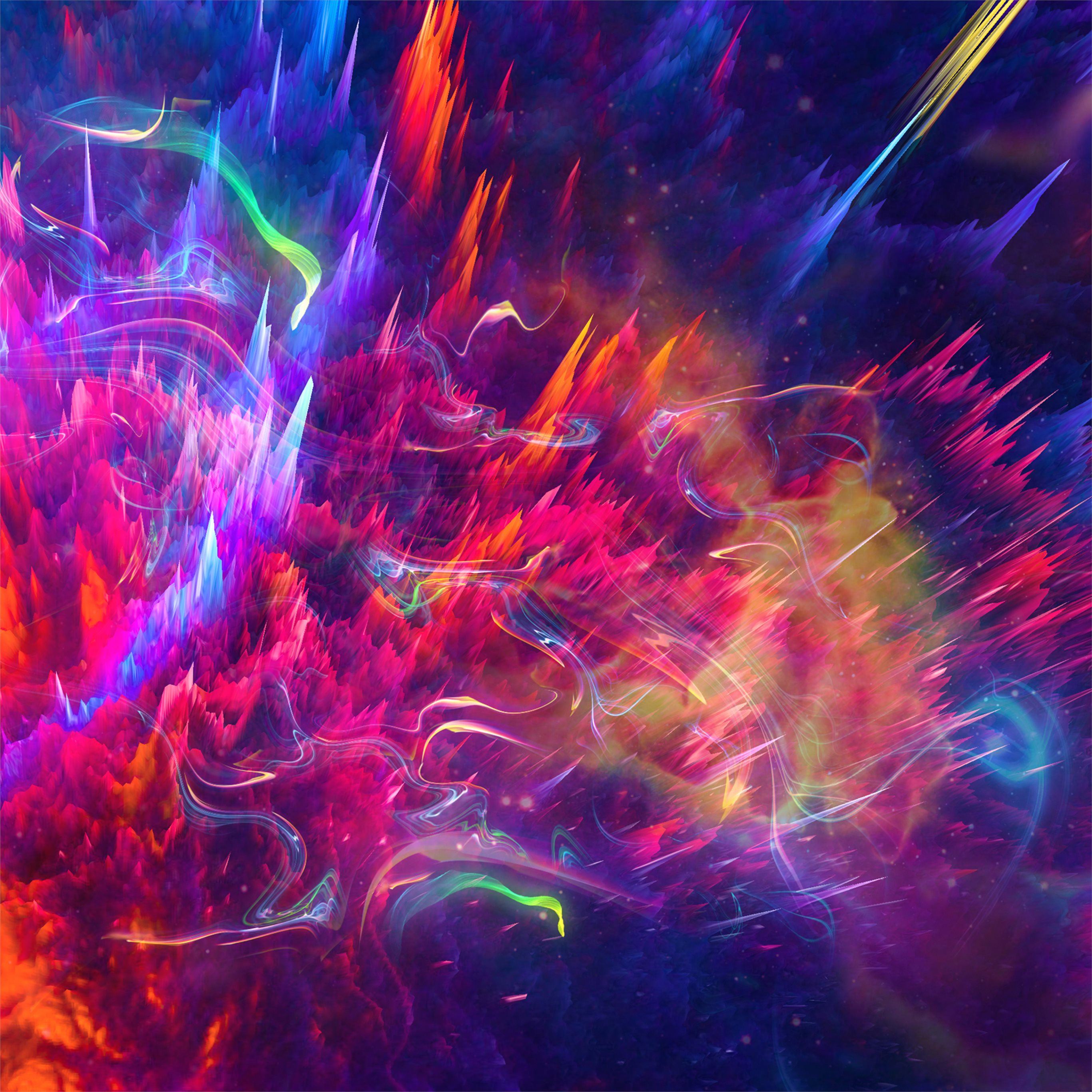 abstract sharp objects 4k iPad Pro Wallpaper Free Download