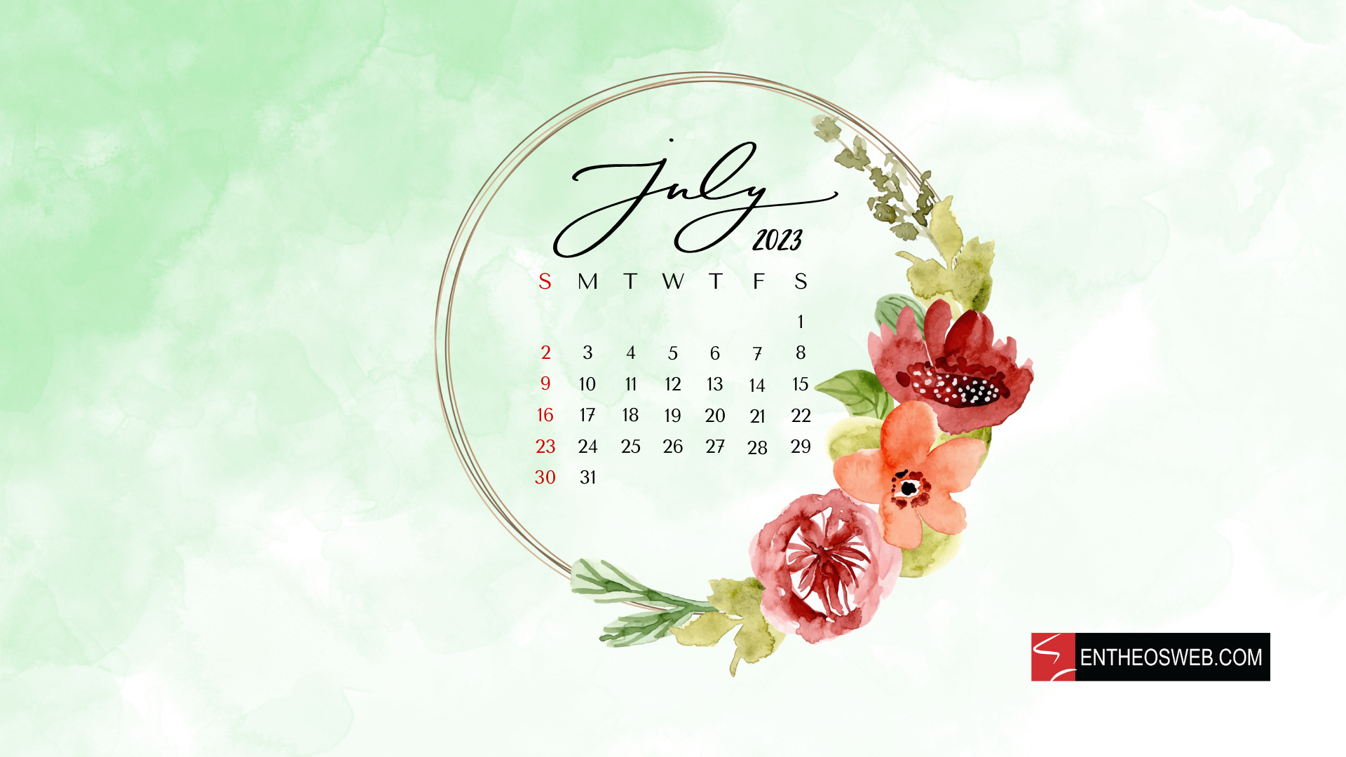 July 2023 Calendar Wallpapers Wallpaper Cave
