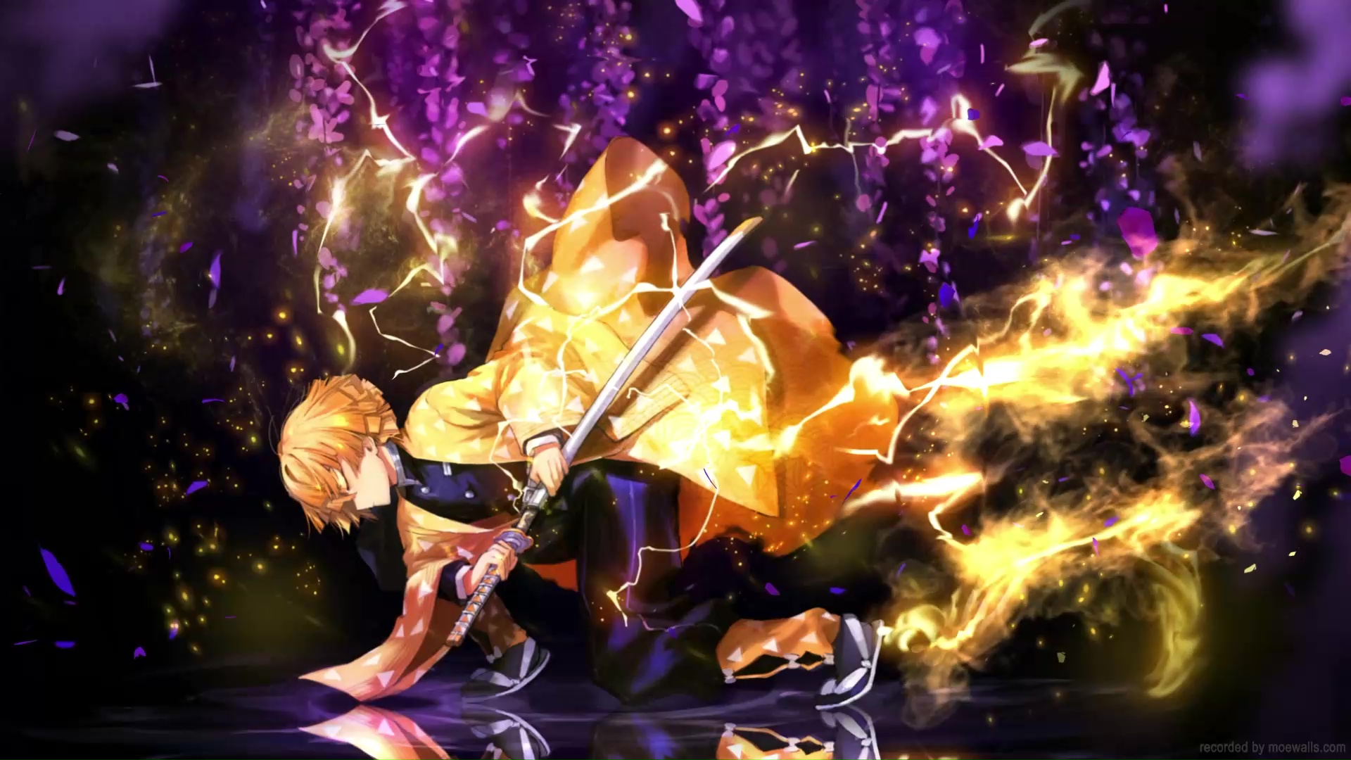 Zenitsu Agatsuma Live Wallpaper, Animated Wallpaper