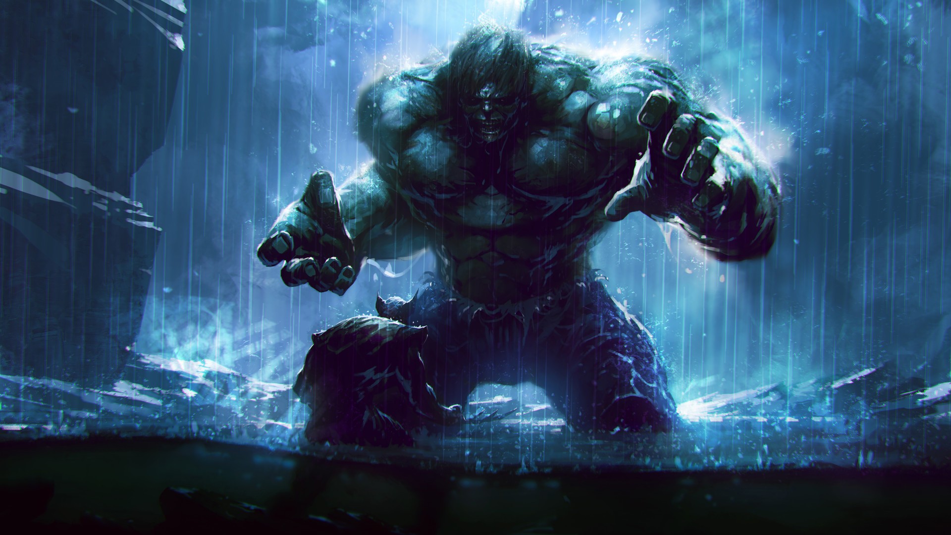 Wallpaper, Wolverine, Hulk, comic books, darkness, screenshot, computer wallpaper, fictional character, special effects 1920x1080