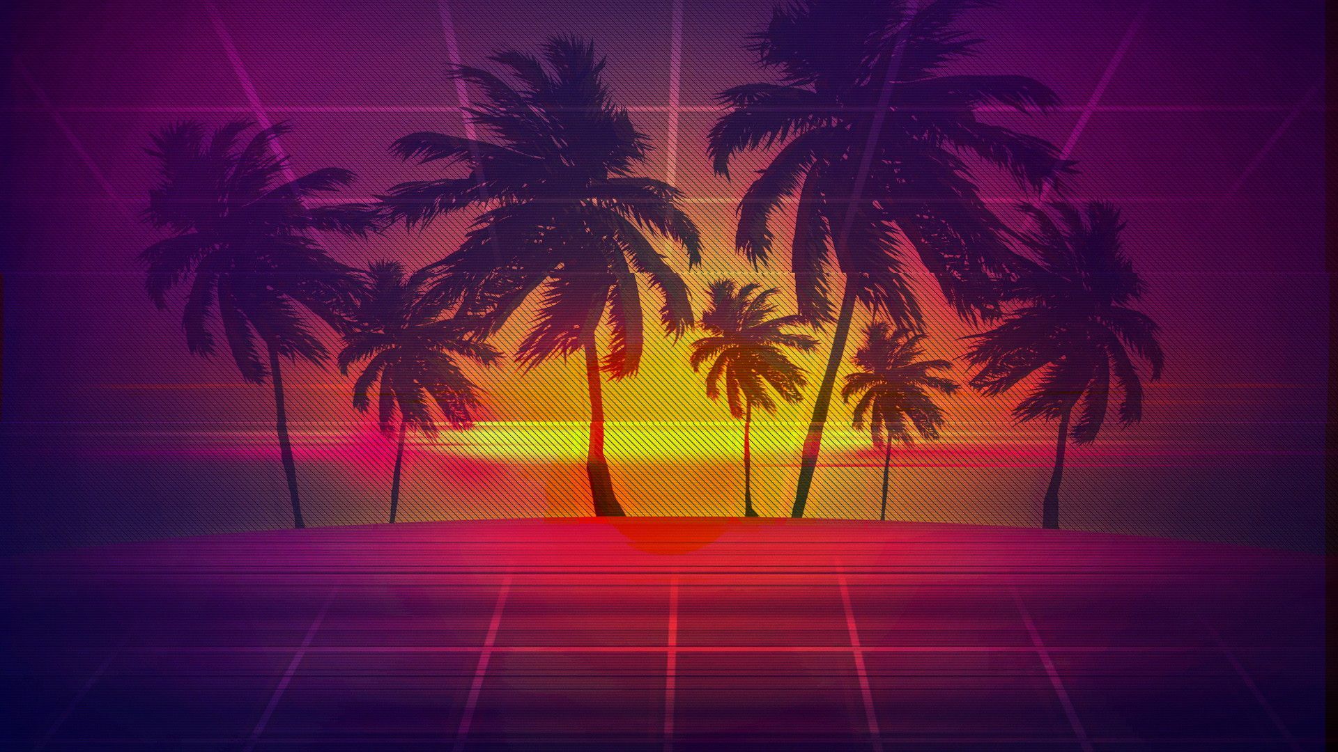 Retro Miami Wallpaper Free Retro Miami Background