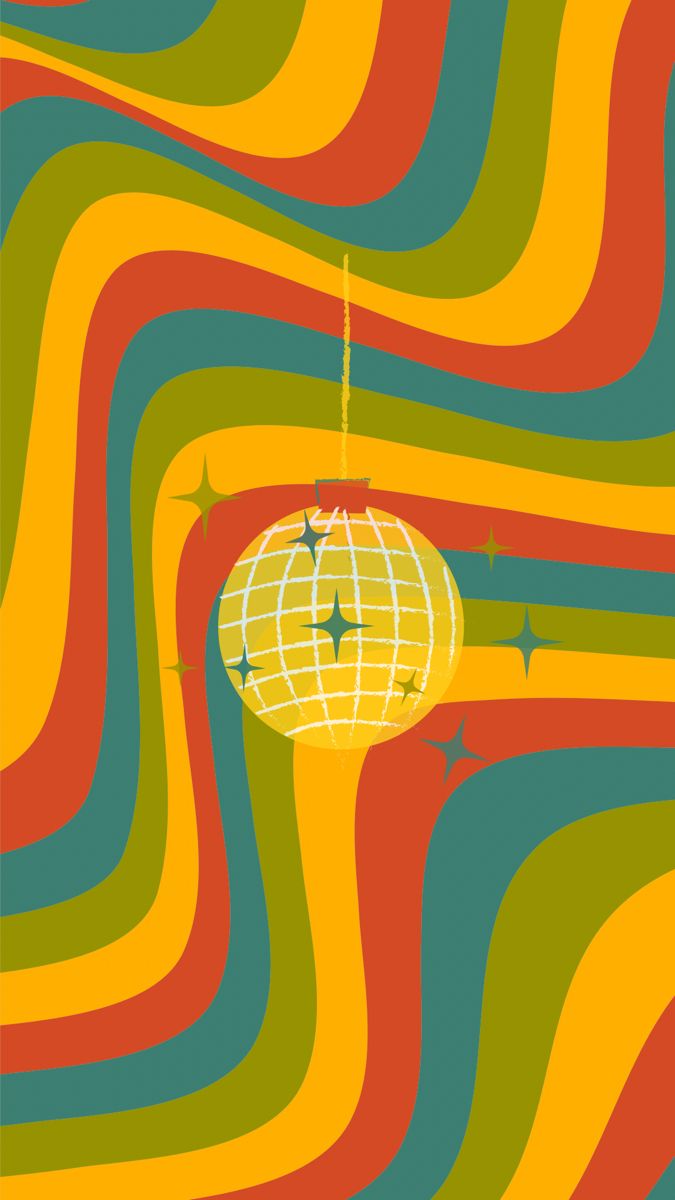 Disco ball. Funky wallpaper, Hippie wallpaper, Eclectic wallpaper