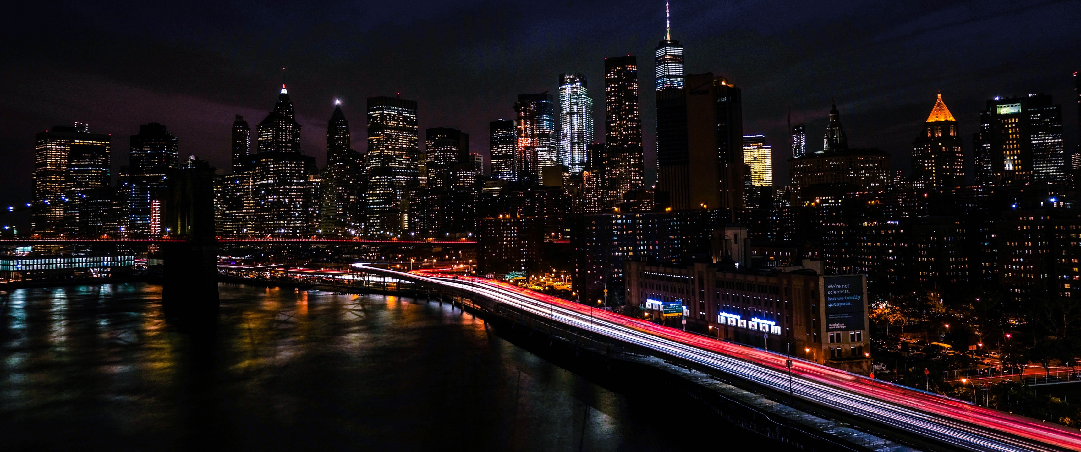 New York City Wallpaper 4K, Night, Cityscape