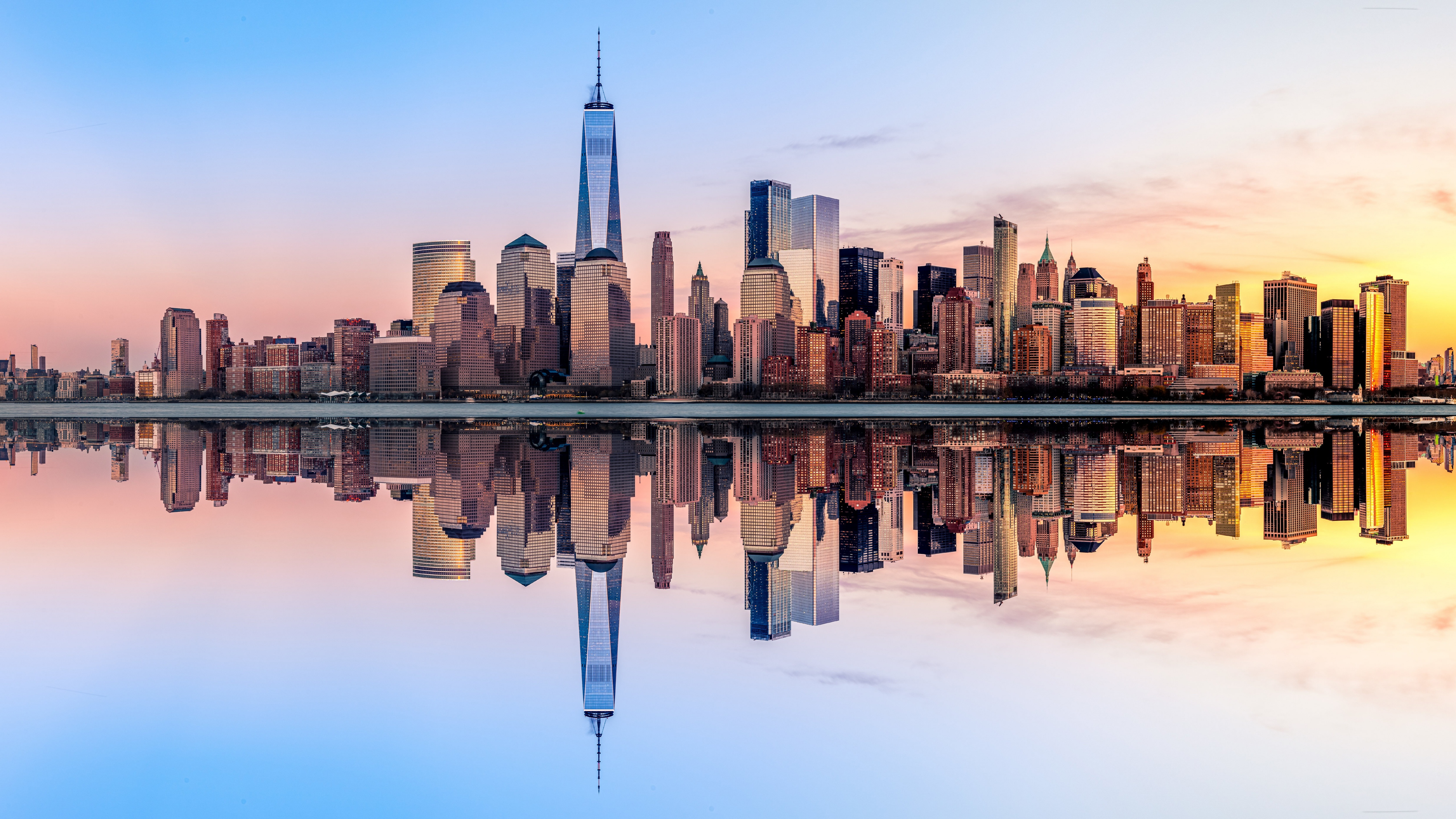 New York City Wallpaper 4K, Skyline, Panorama