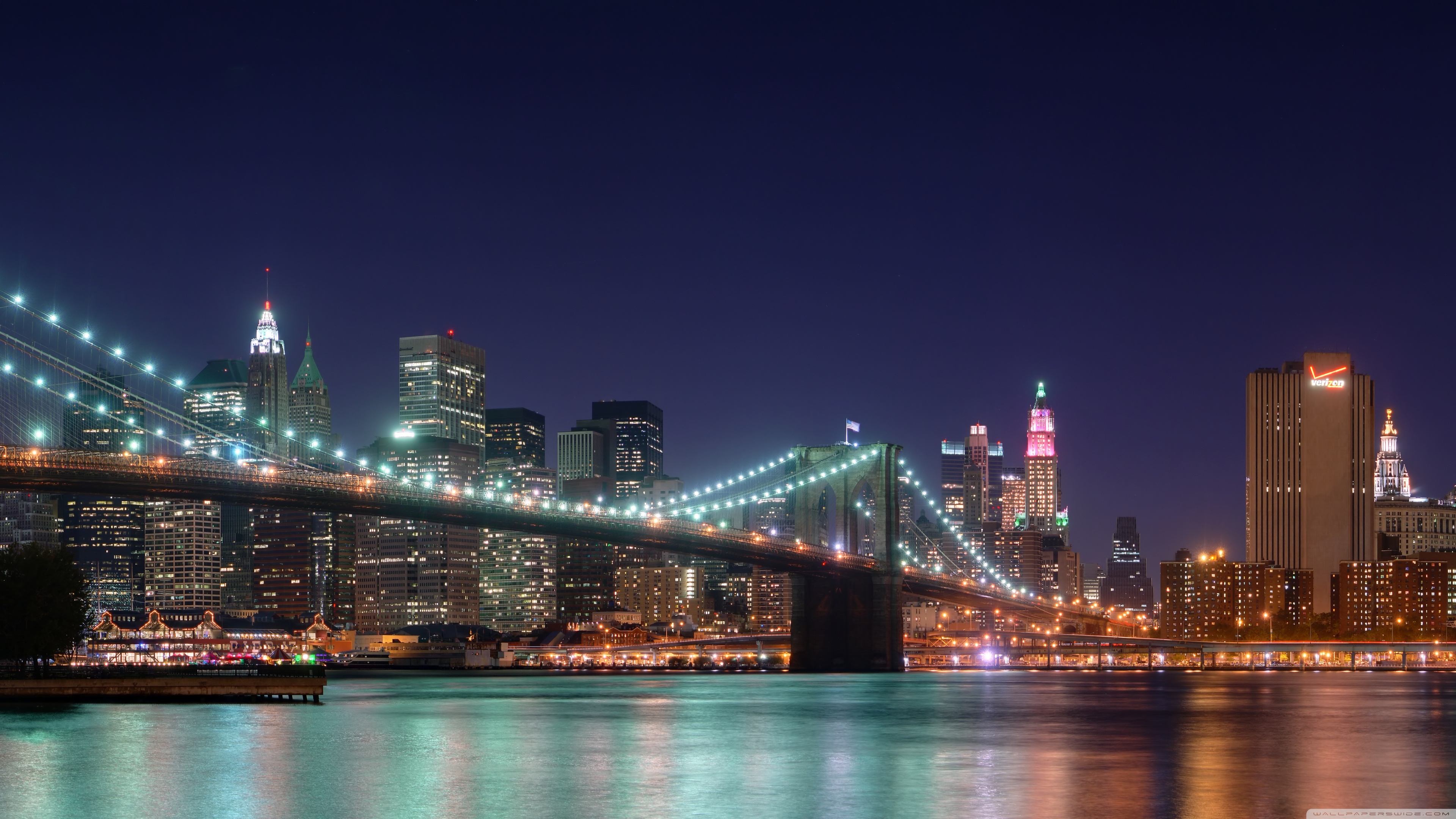 Brooklyn Bridge and New York 4K wallpaper