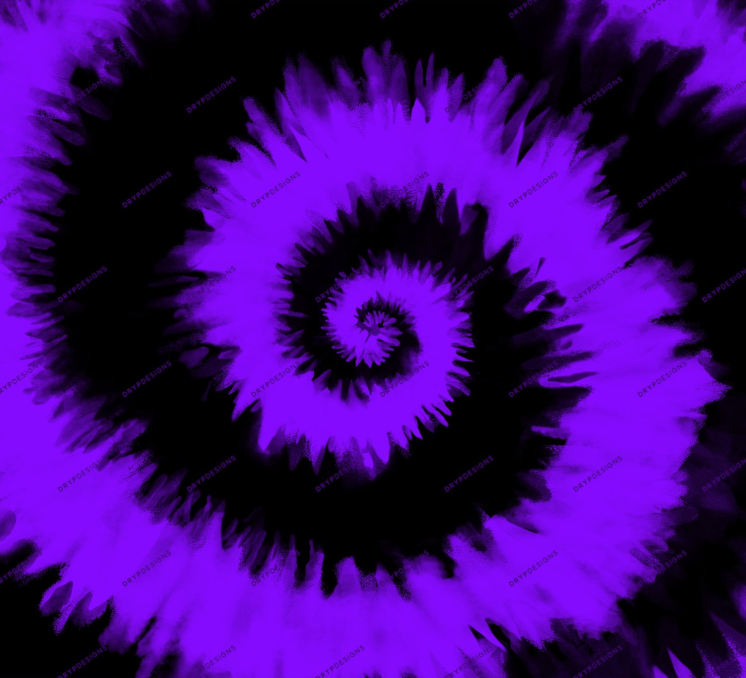 Purple + Black Tiedye Swirl Digital Paper