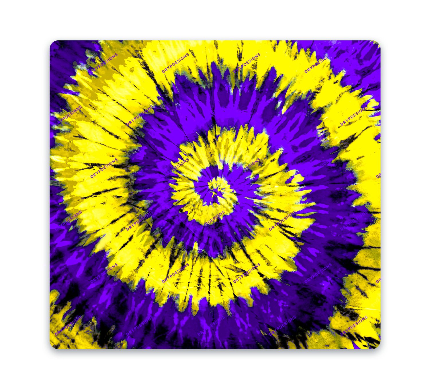 Purple + Golden Yellow Tiedye Digital Background