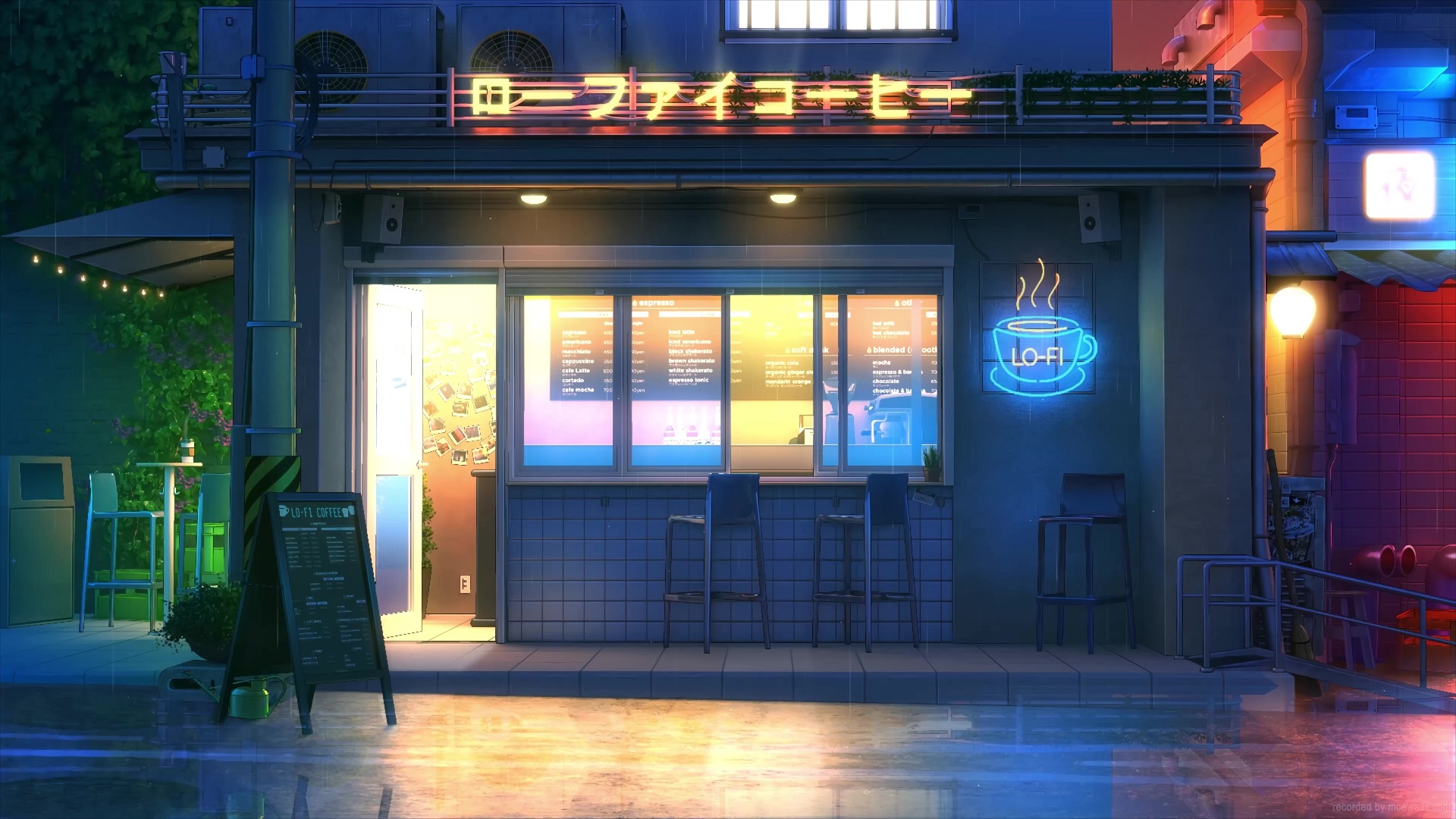 Japanese Lofi Cafe Live Wallpaper