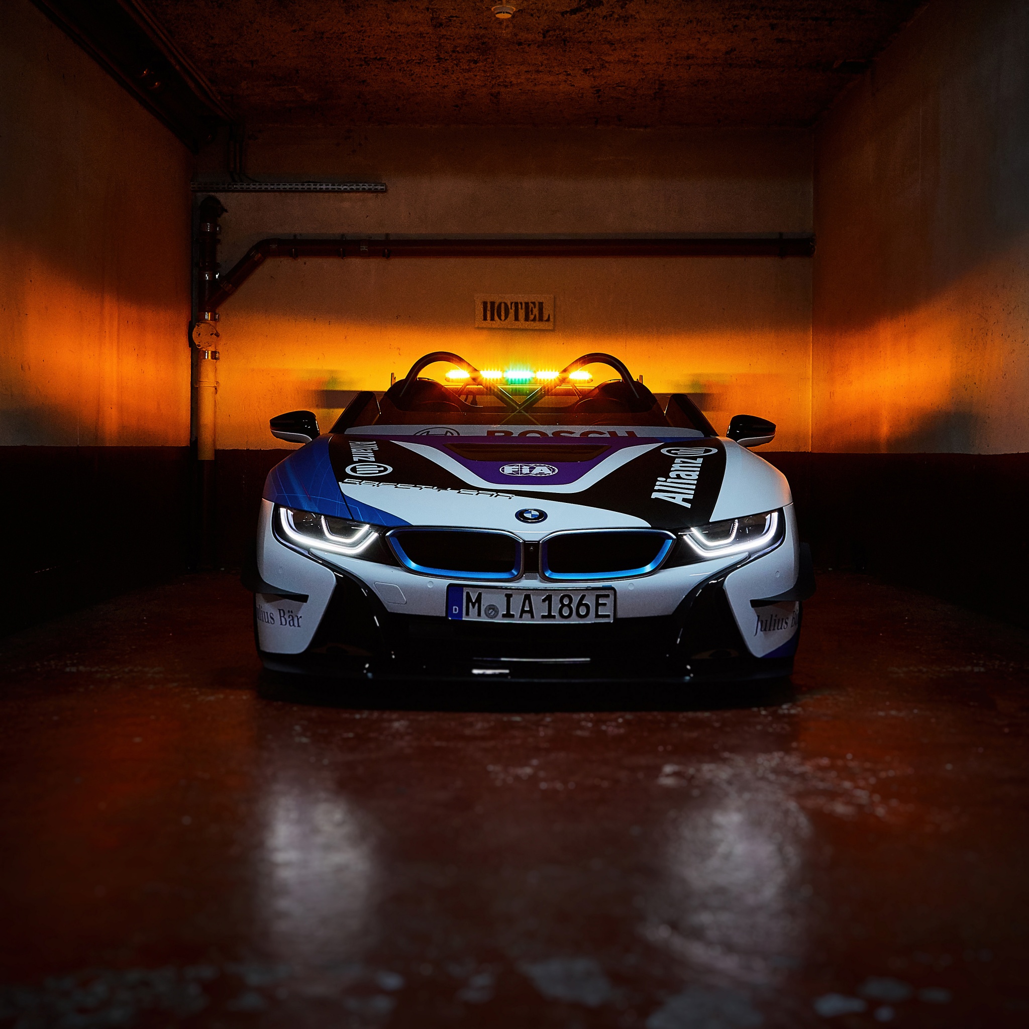 BMW i8 Roadster Wallpaper 4K, Formula E Safety Car
