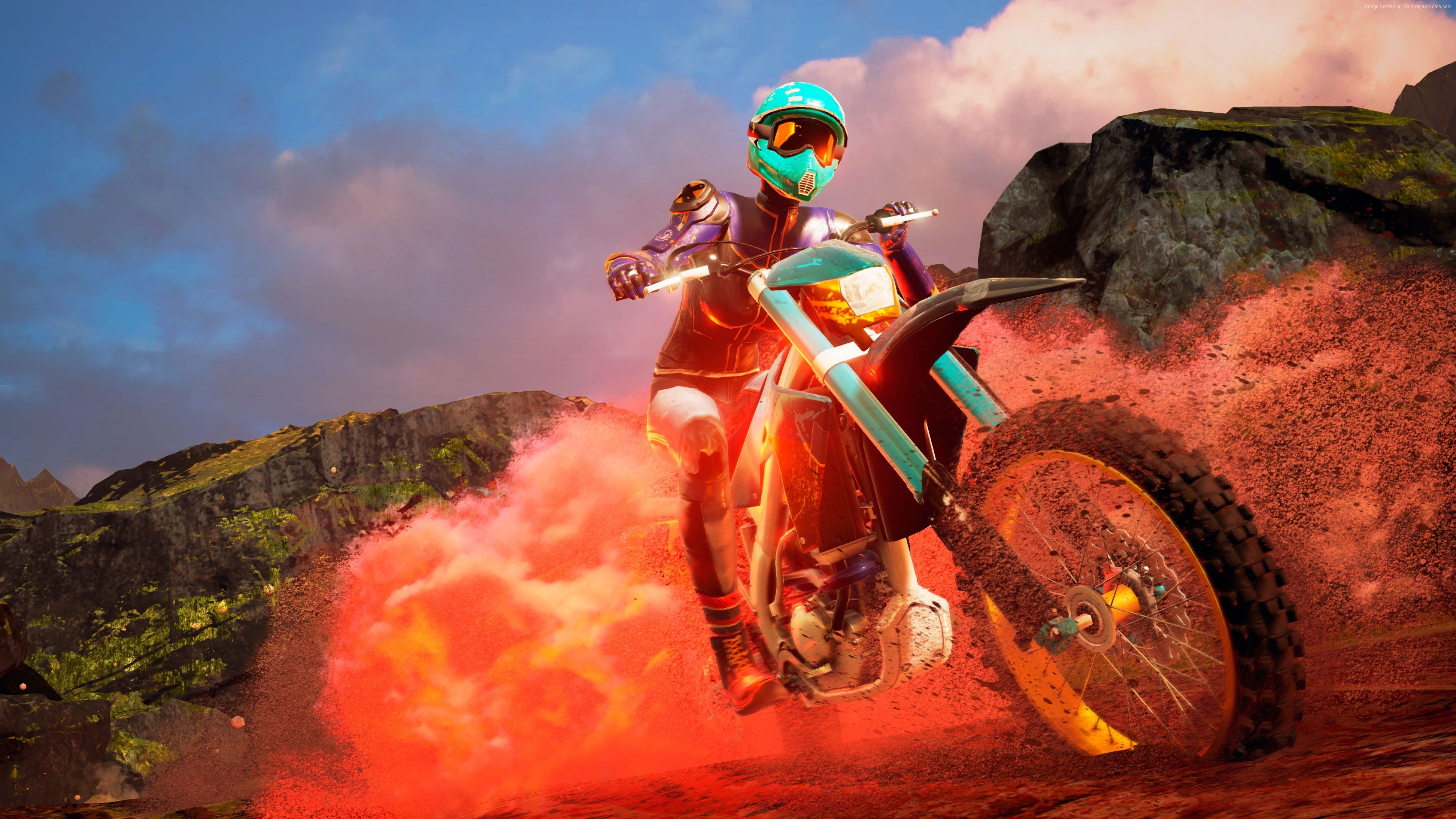 moto racer 4 4k themed wallpaper for desktops 1080P, 2k, 4k HD wallpaper, background free download