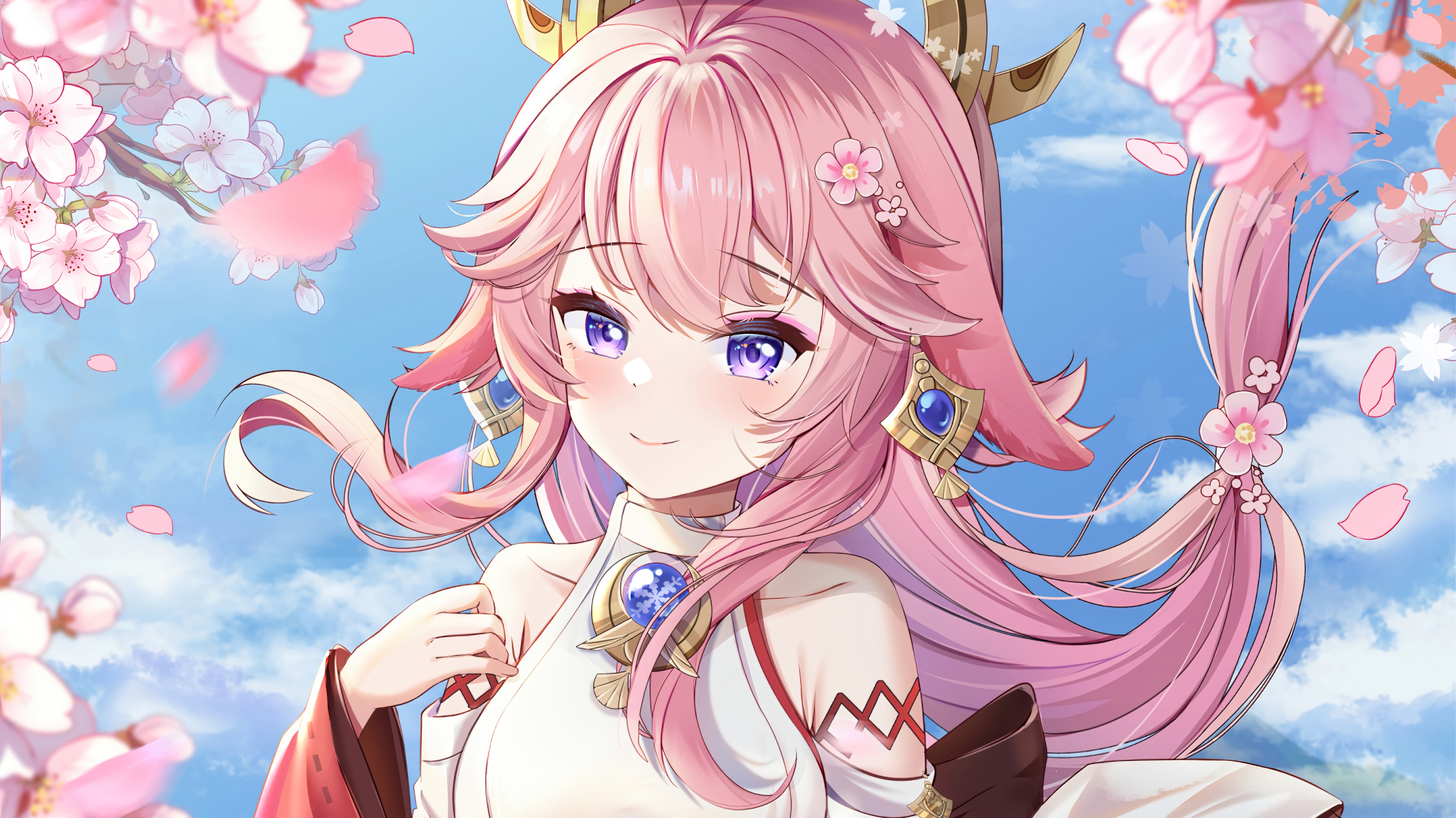 yae miko, genshin impact, game, art, 4k, pc Gallery HD Wallpaper